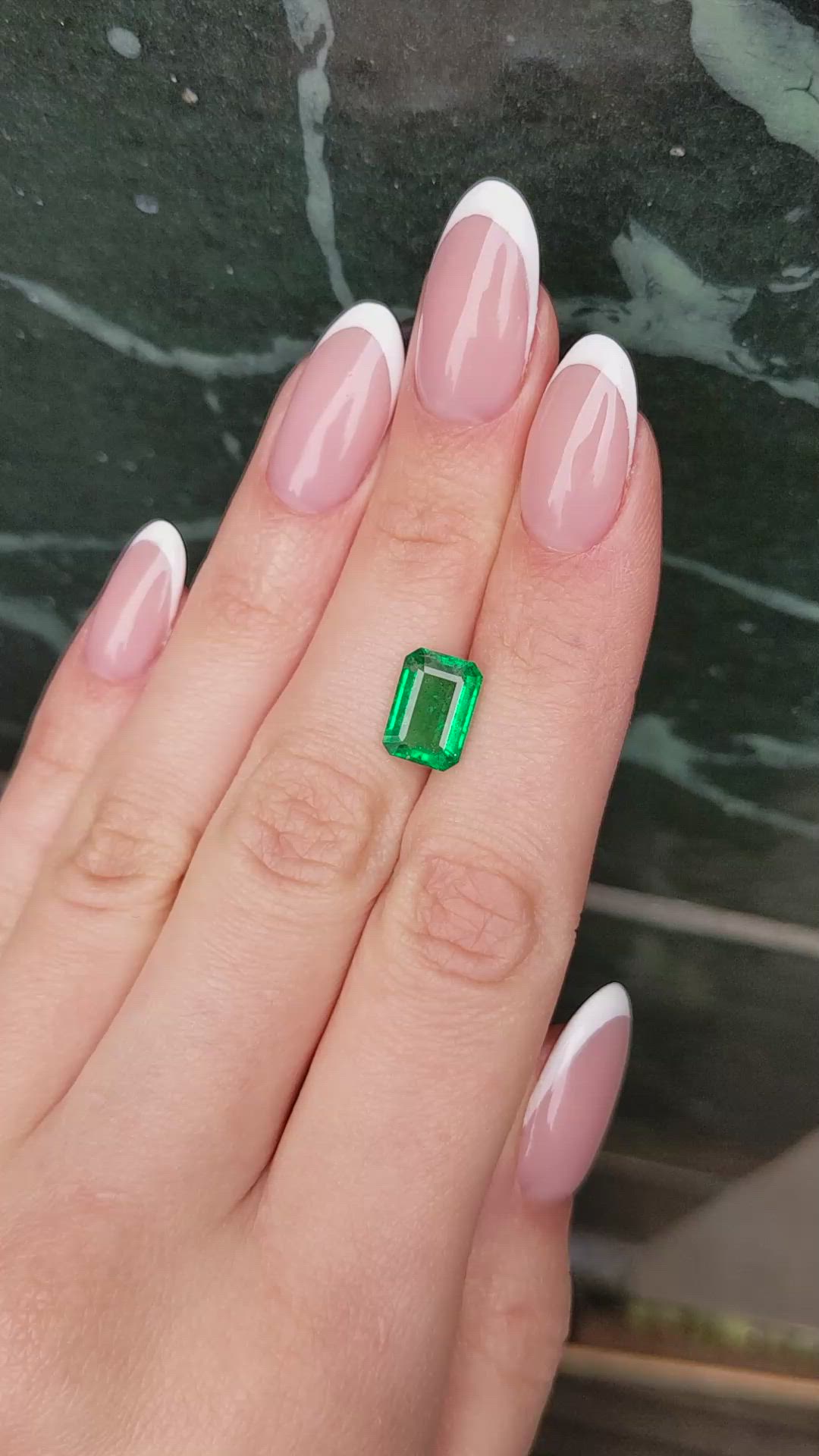 2.95 Ct. Emerald from Zambia Size Video