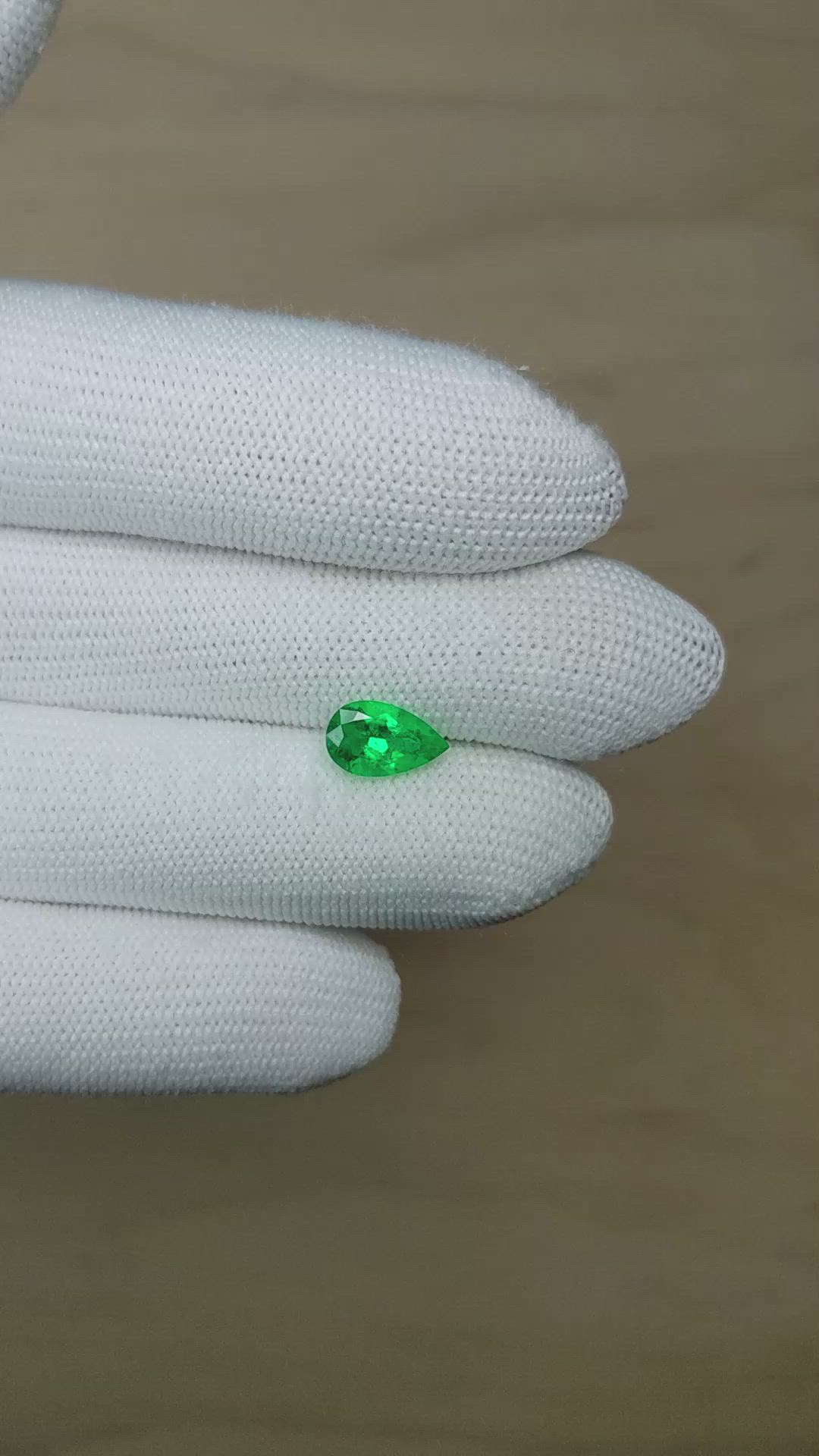 1.36 Ct. Emerald from Colombia Size Video