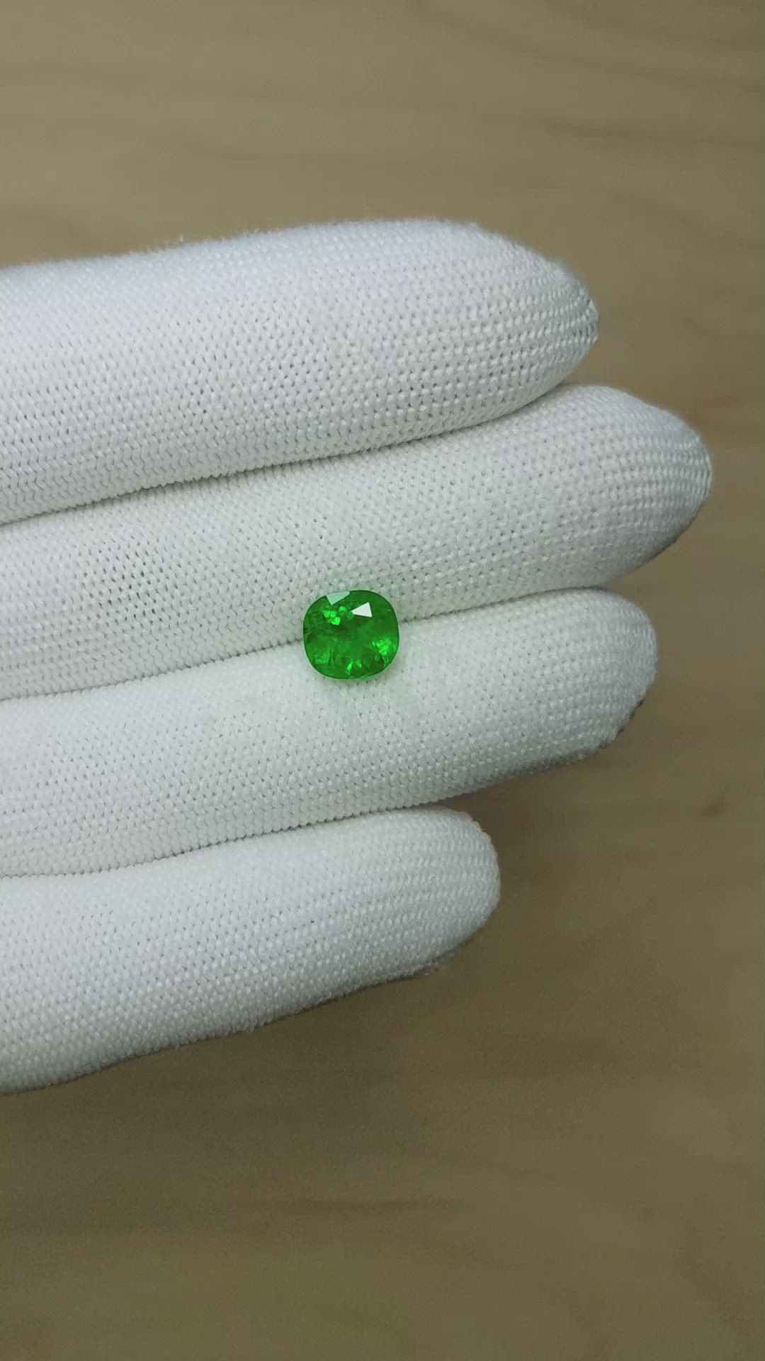 2.22 Ct. Emerald from Colombia Size Video