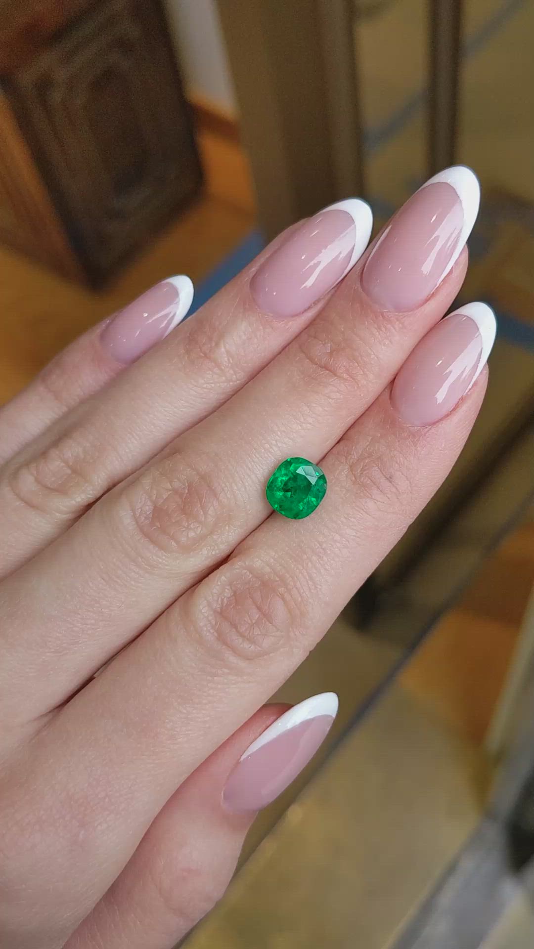 2.22 Ct. Emerald from Colombia Size Video
