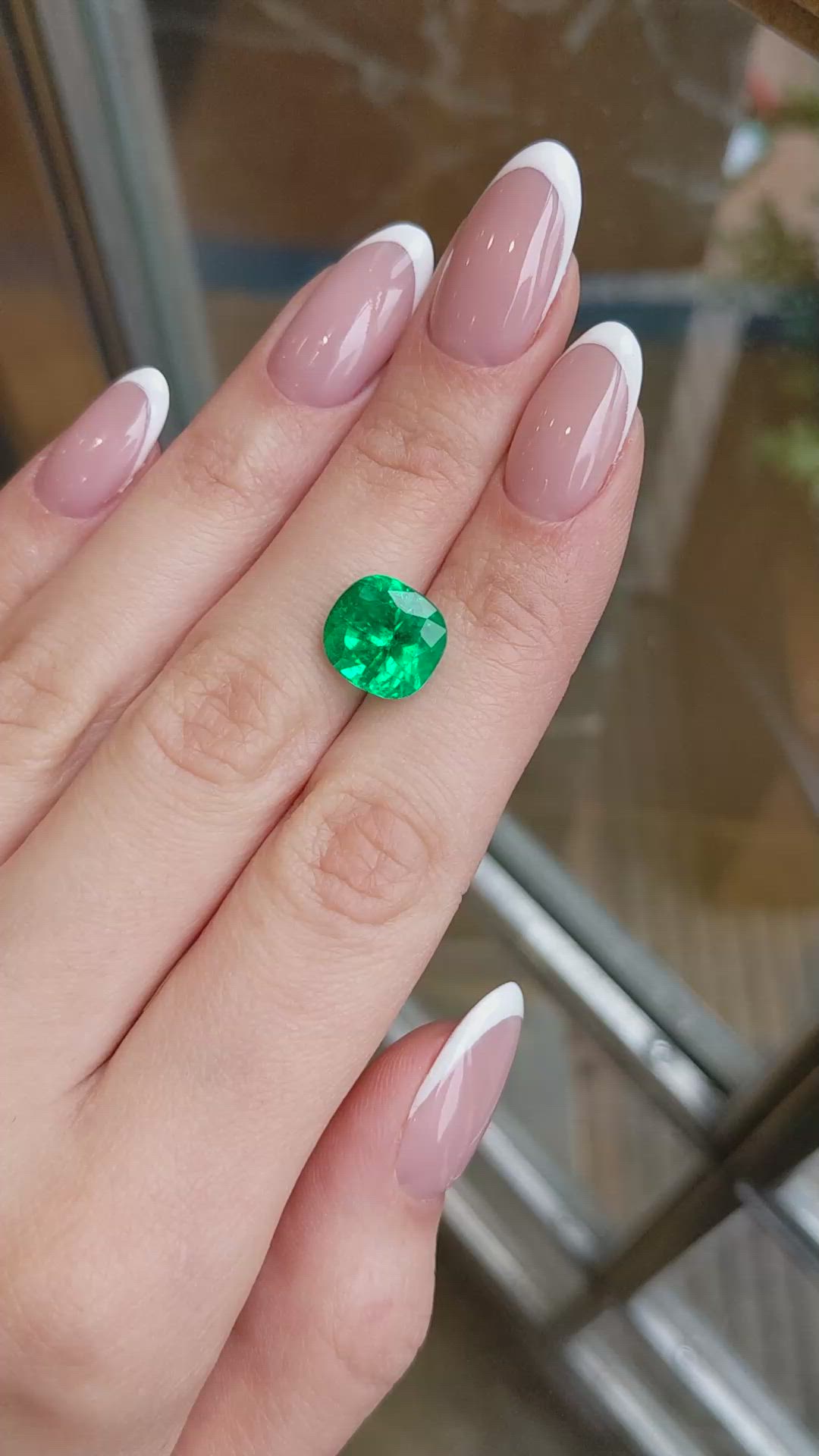 5.54 Ct. Emerald from Colombia Size Video