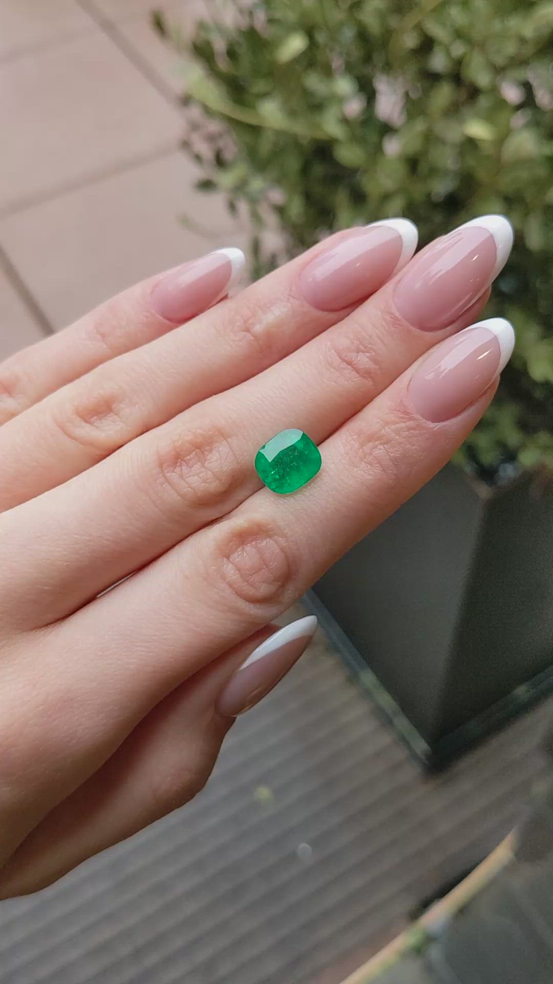 3.79 Ct. Emerald from Colombia Size Video