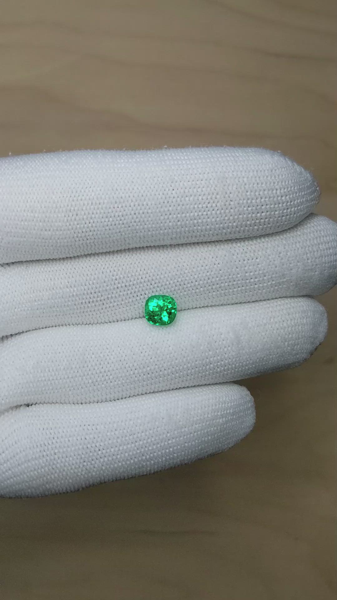 1.44 Ct. Emerald from Colombia Size Video