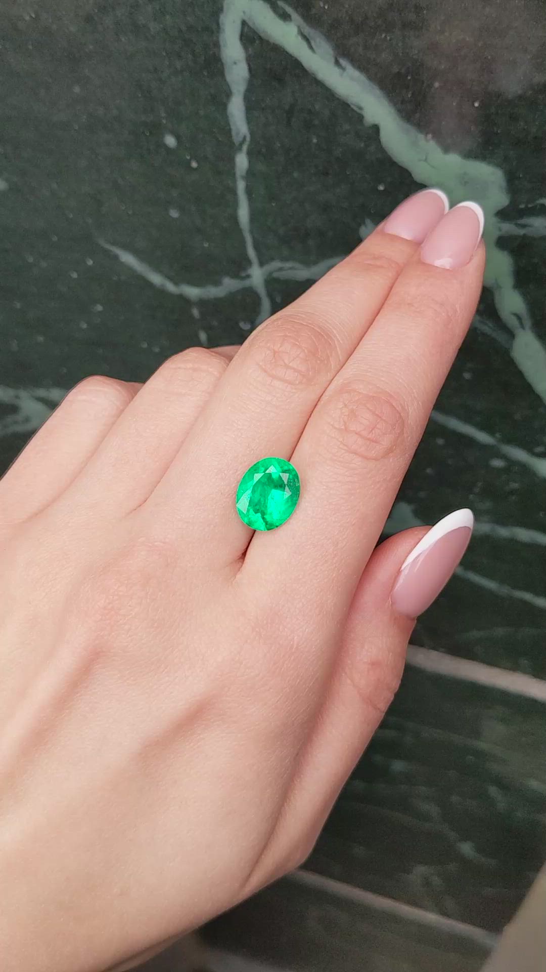 4.92 Ct. Emerald from Colombia Size Video