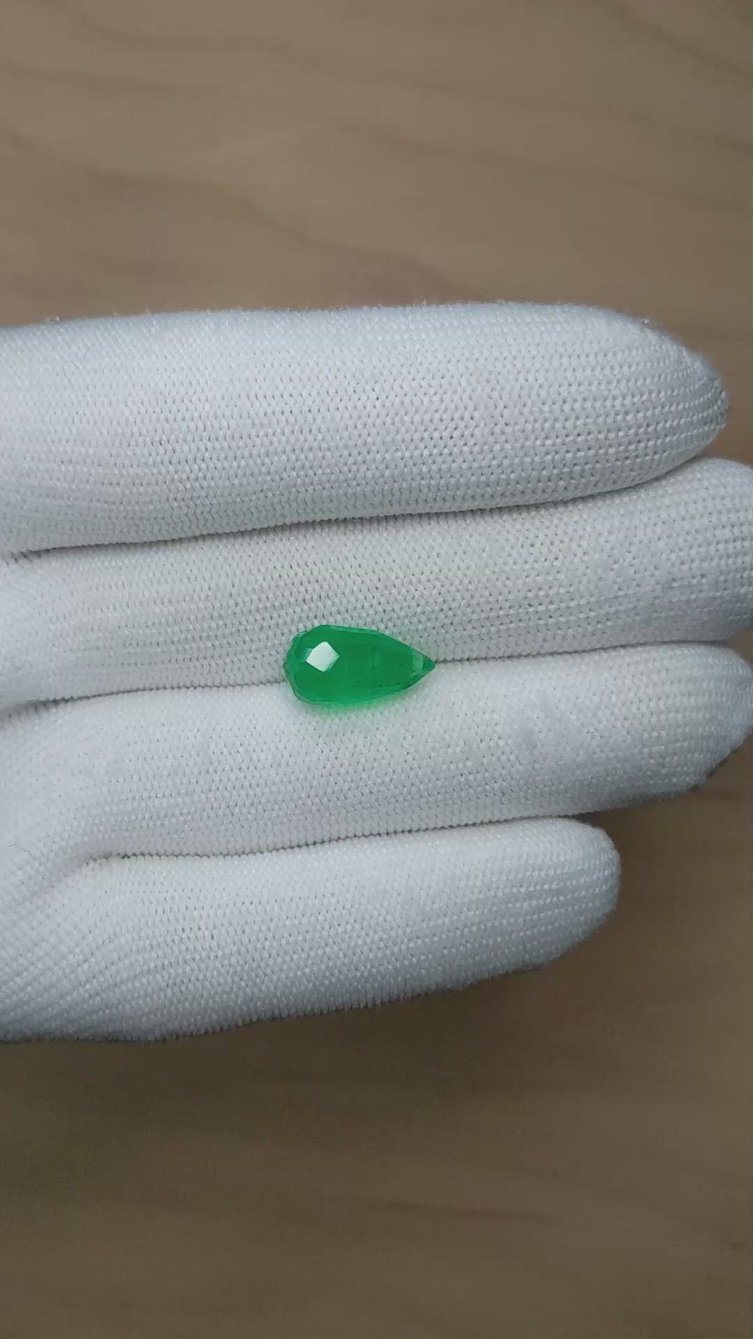 6.41 Ct. Emerald from Colombia Size Video