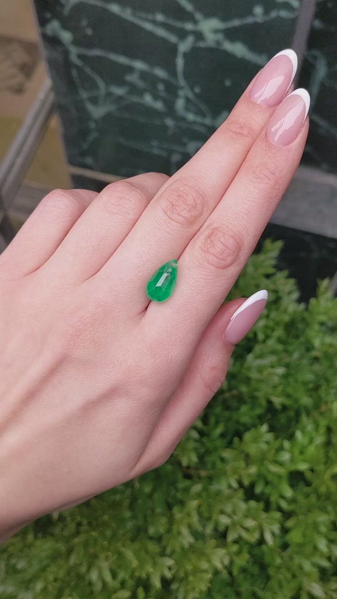 6.41 Ct. Emerald from Colombia Size Video
