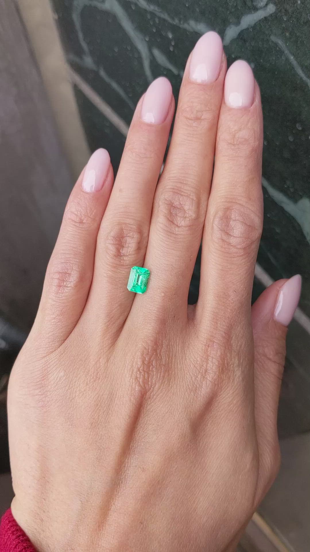 1.19 Ct. Emerald from Colombia Size Video