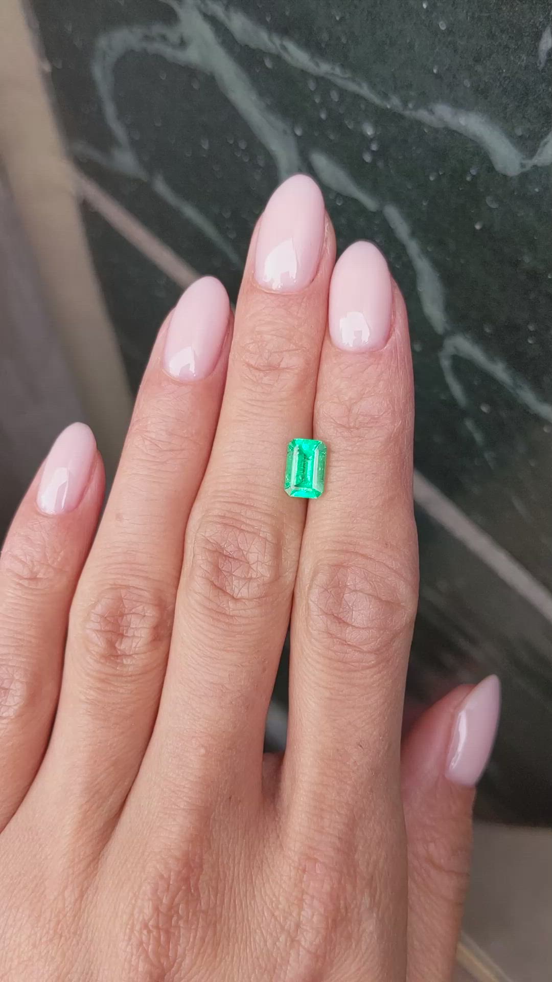 1.27 Ct. Emerald from Colombia Size Video