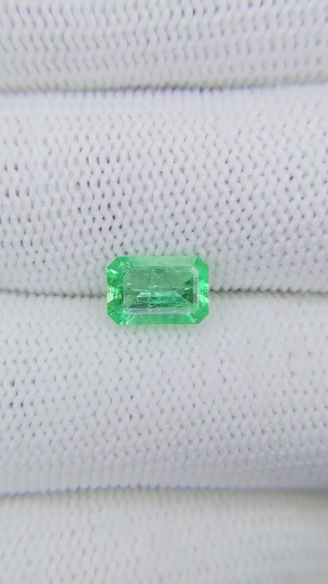 1.42 Ct. Emerald from Colombia Size Video