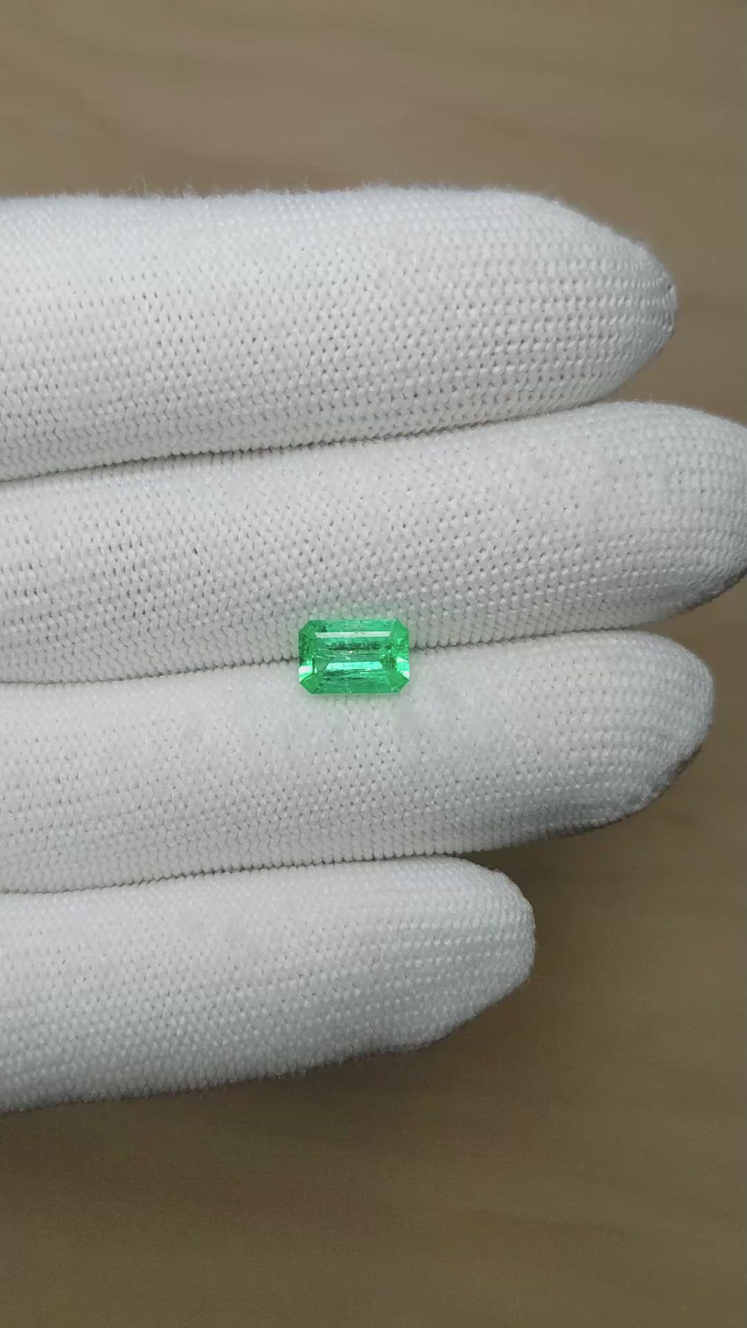1.42 Ct. Emerald from Colombia Size Video