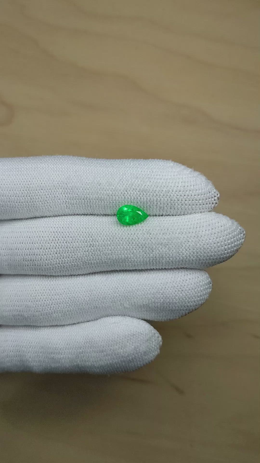 1.12 Ct. Emerald from Colombia Size Video