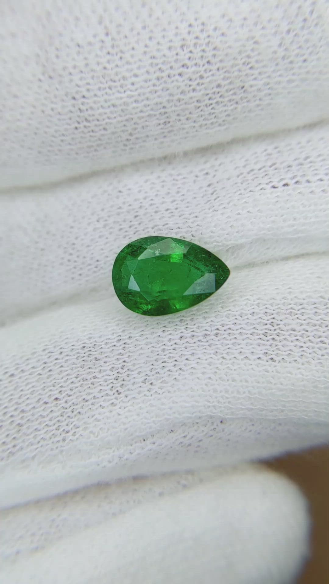 1.90 Ct. Emerald from Zambia Size Video