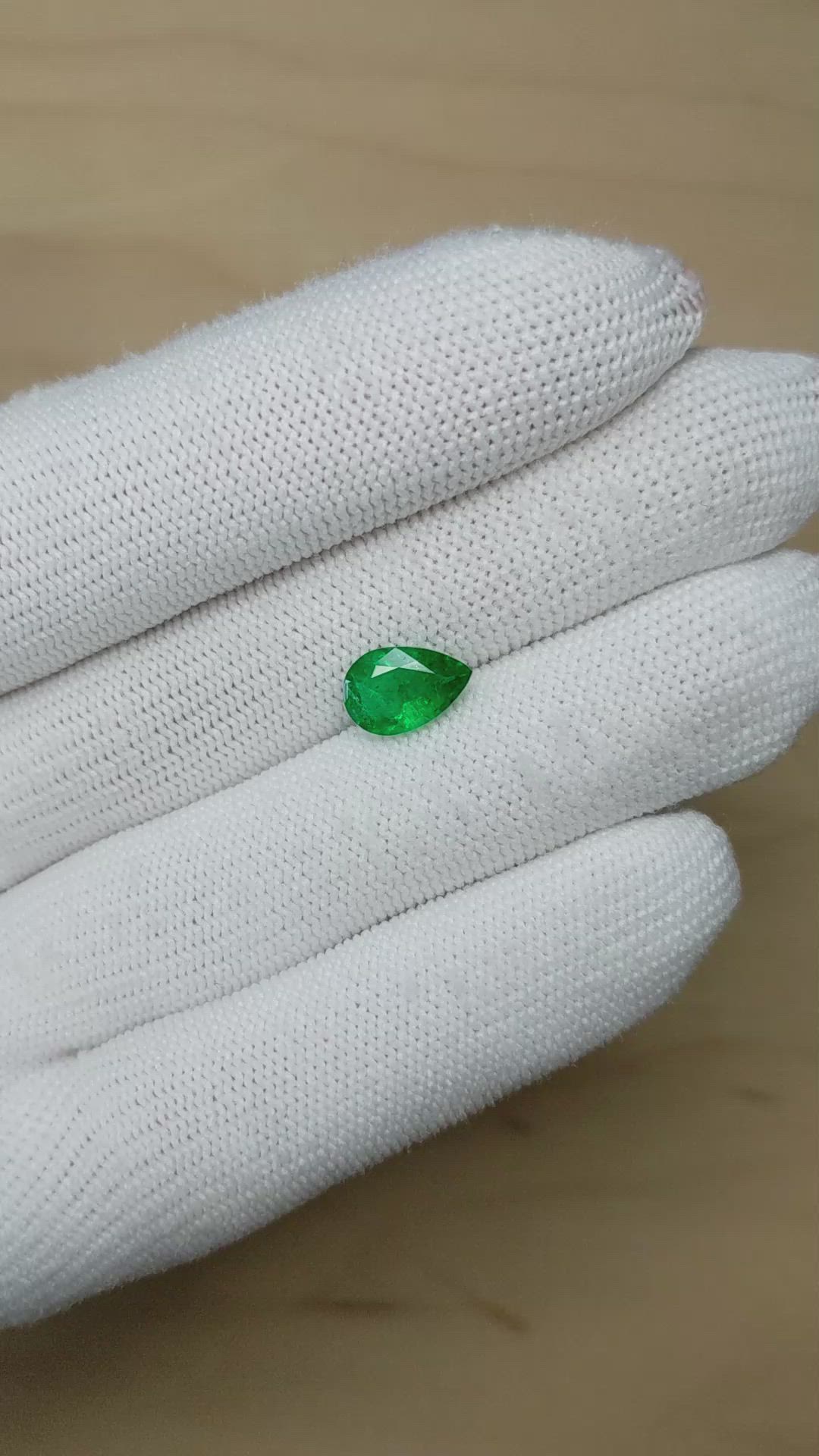 1.42 Ct. Emerald from Zambia Size Video