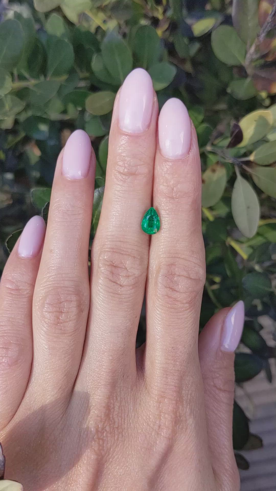 1.02 Ct. Emerald from Zambia Size Video