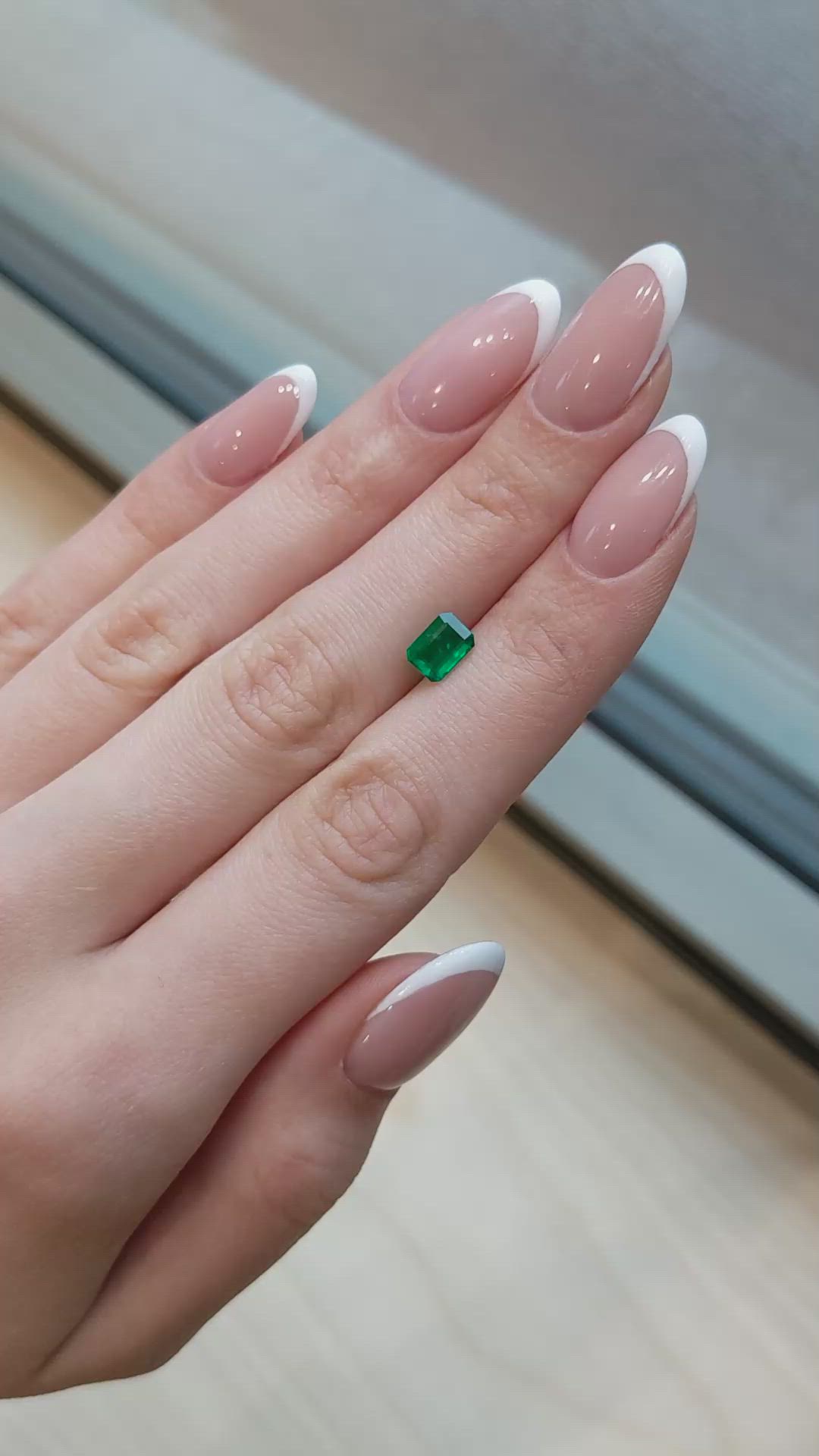 1.05 Ct. Emerald from Zambia Size Video