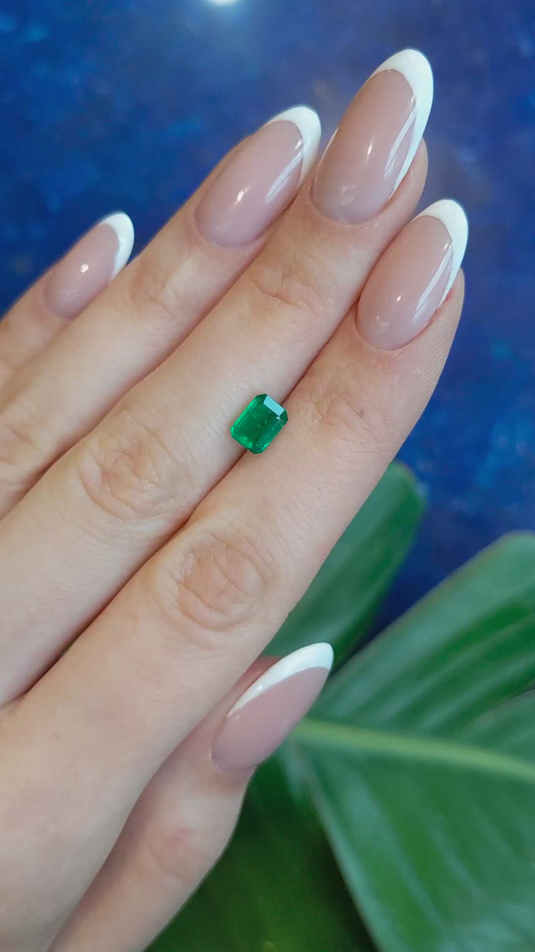 1.05 Ct. Emerald from Zambia Size Video