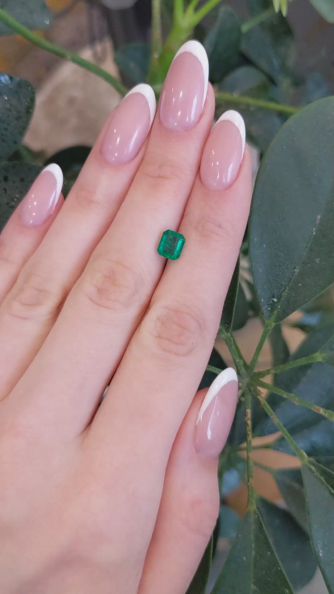 1.12 Ct. Emerald from Zambia Size Video