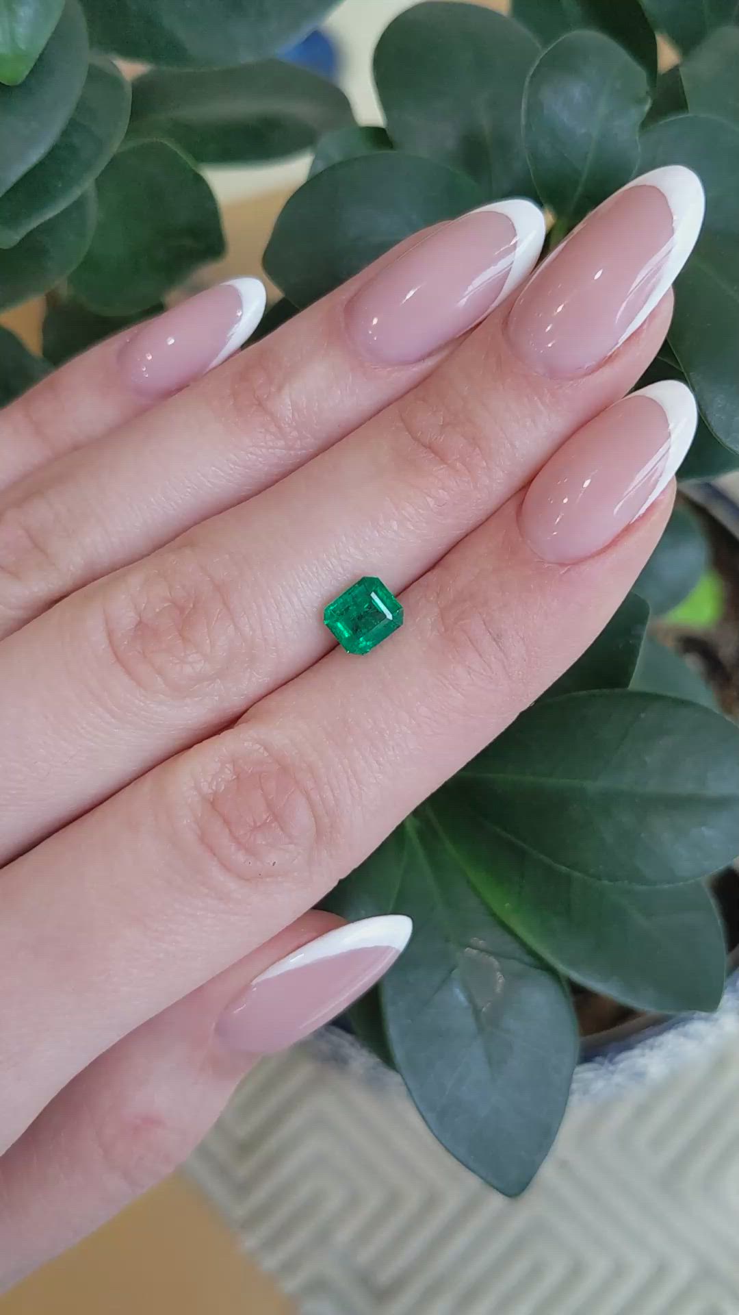1.12 Ct. Emerald from Zambia Size Video