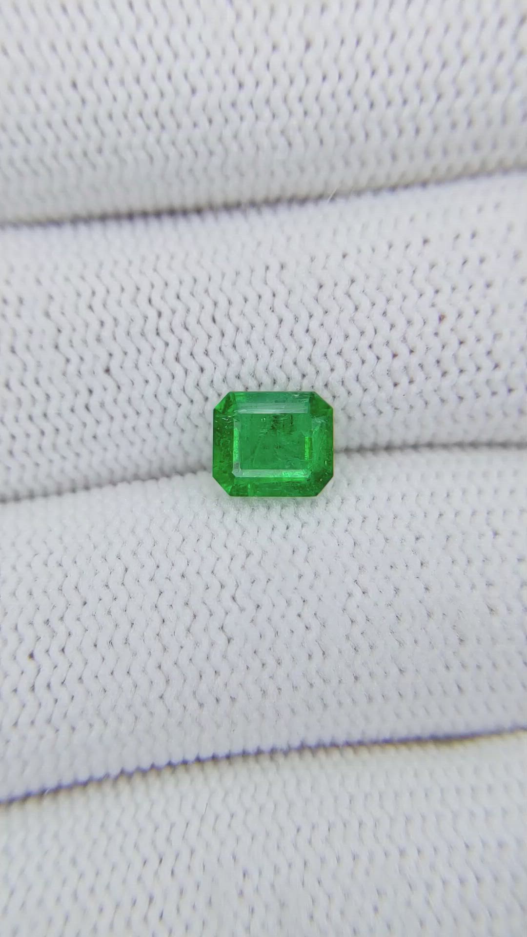 1.12 Ct. Emerald from Zambia Size Video