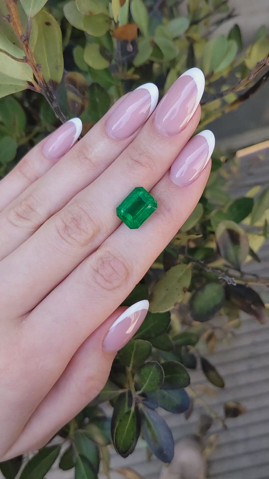 6.87 Ct. Emerald from Colombia Size Video