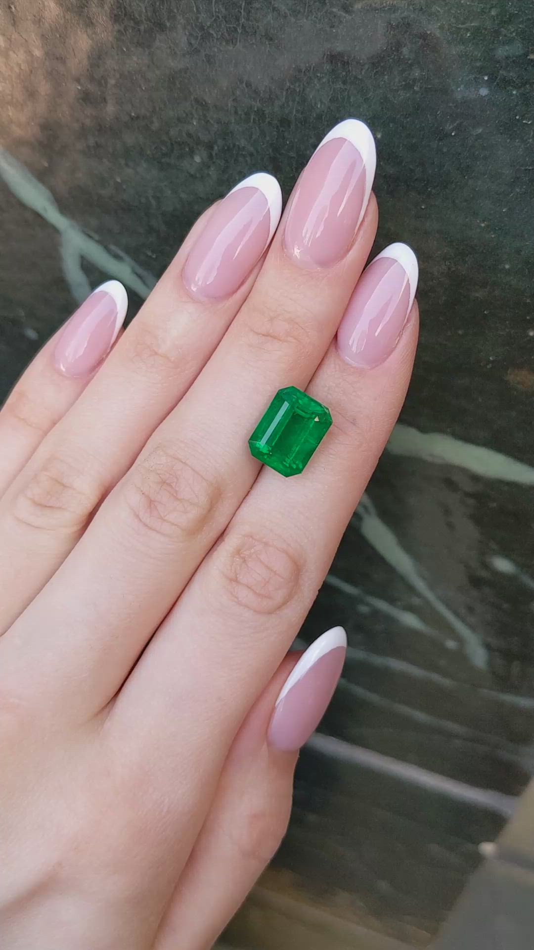 6.87 Ct. Emerald from Colombia Size Video