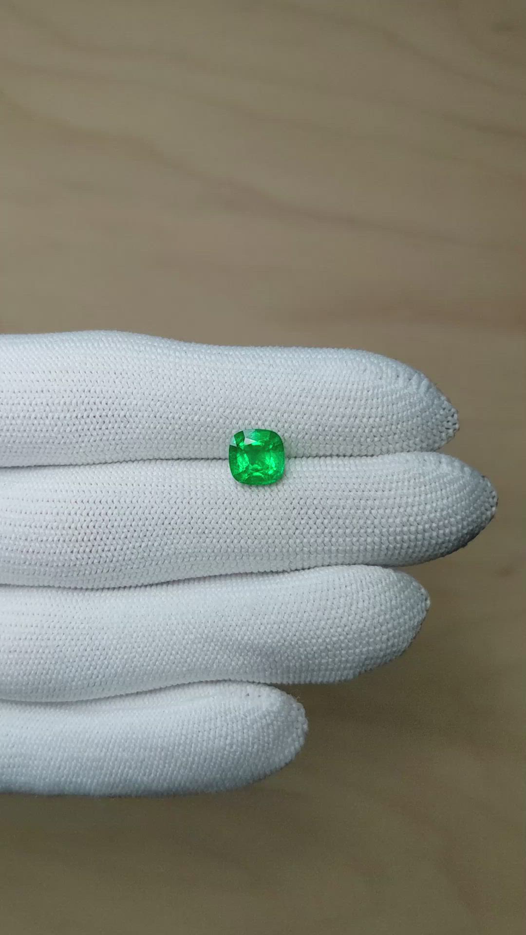 1.80 Ct. Emerald from Zambia Size Video