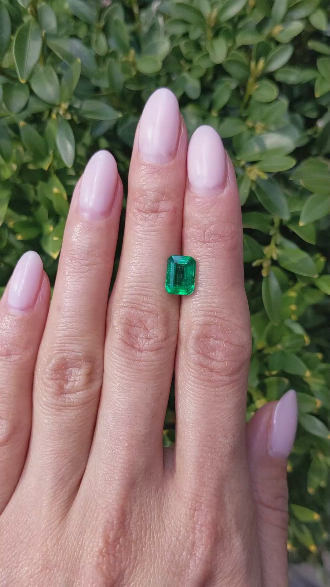 2.06 Ct. Emerald from Zambia Size Video