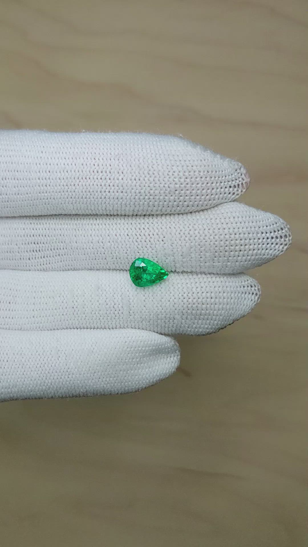1.56 Ct. Emerald from Zambia Size Video
