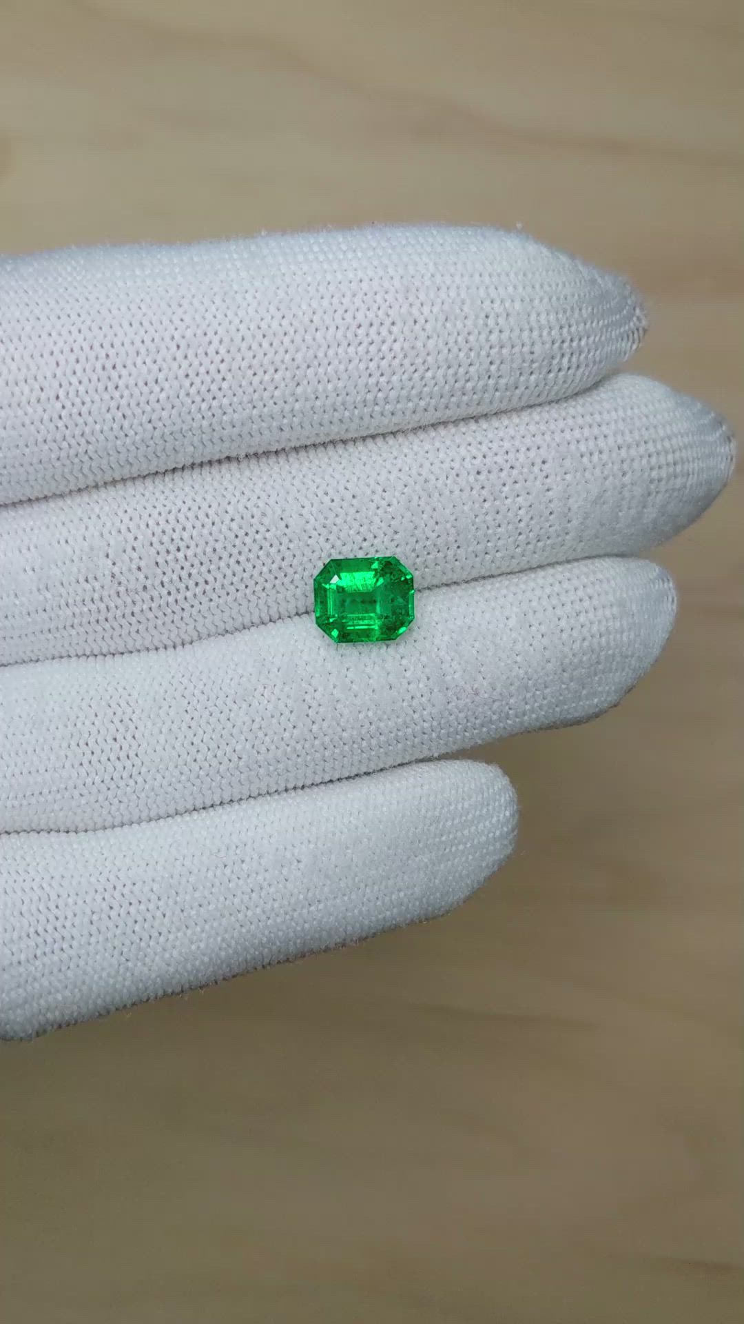 2.39 Ct. Emerald from Zambia Size Video
