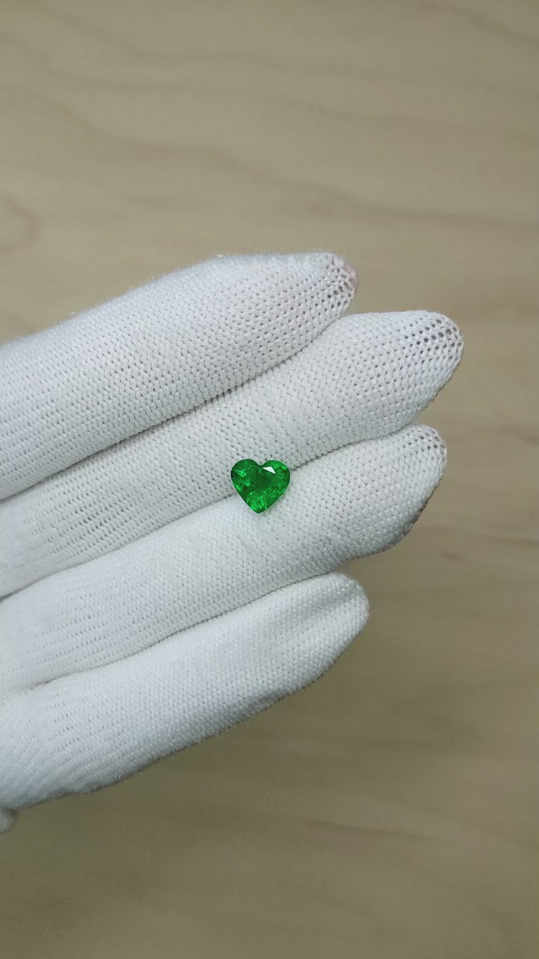 1.61 Ct. Emerald from Zambia Size Video