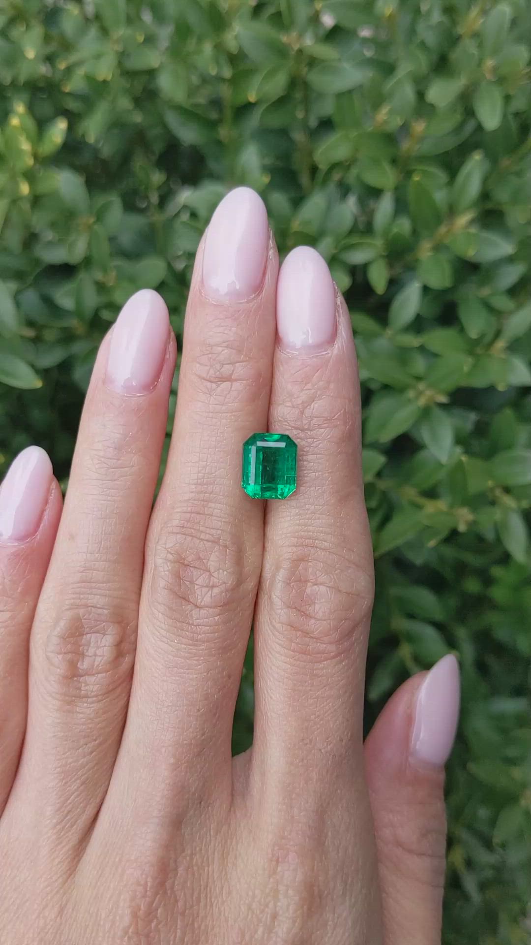 3.20 Ct. Emerald from Zambia Size Video