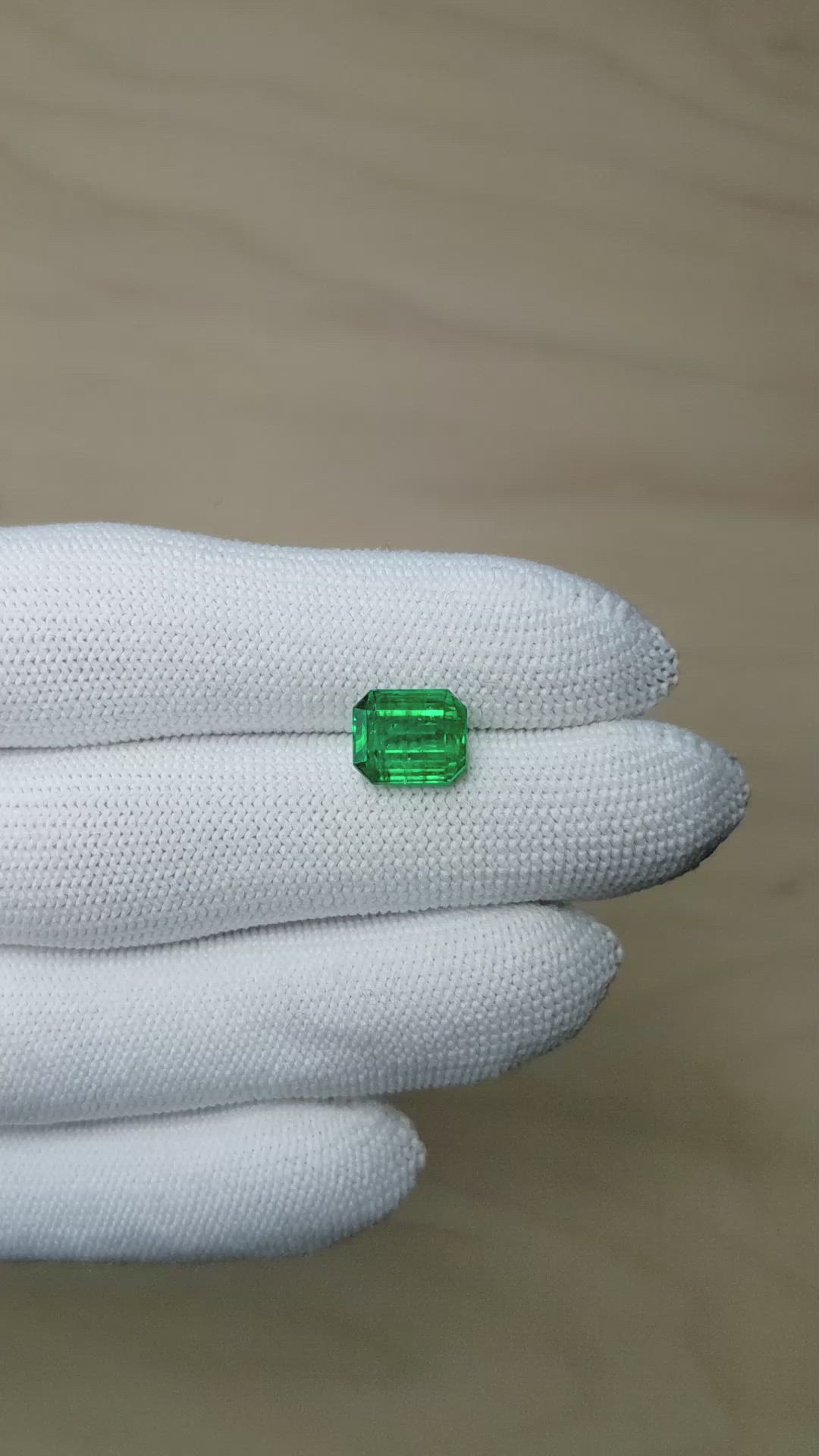 3.20 Ct. Emerald from Zambia Size Video