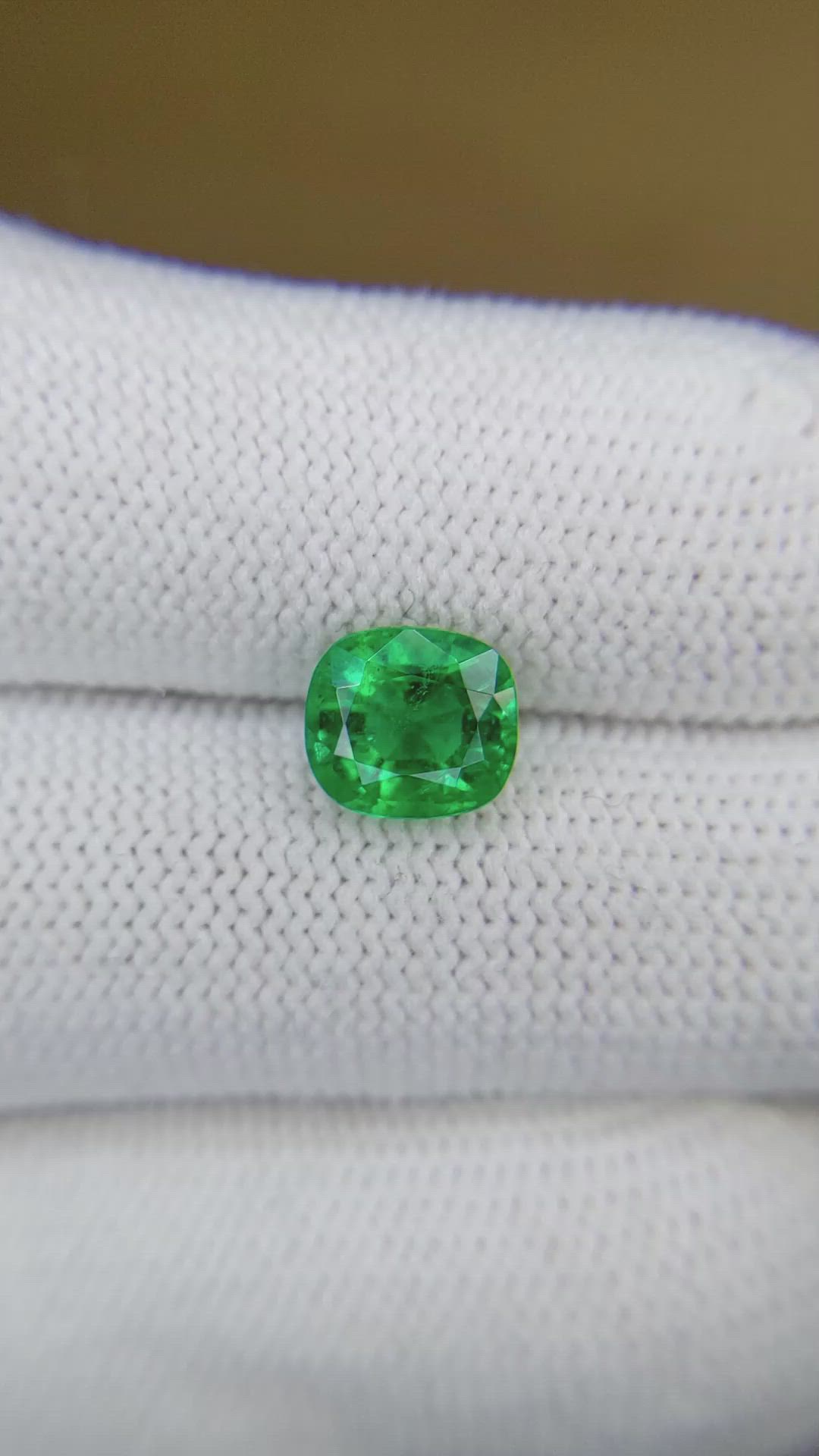 1.82 Ct. Emerald from Zambia Size Video