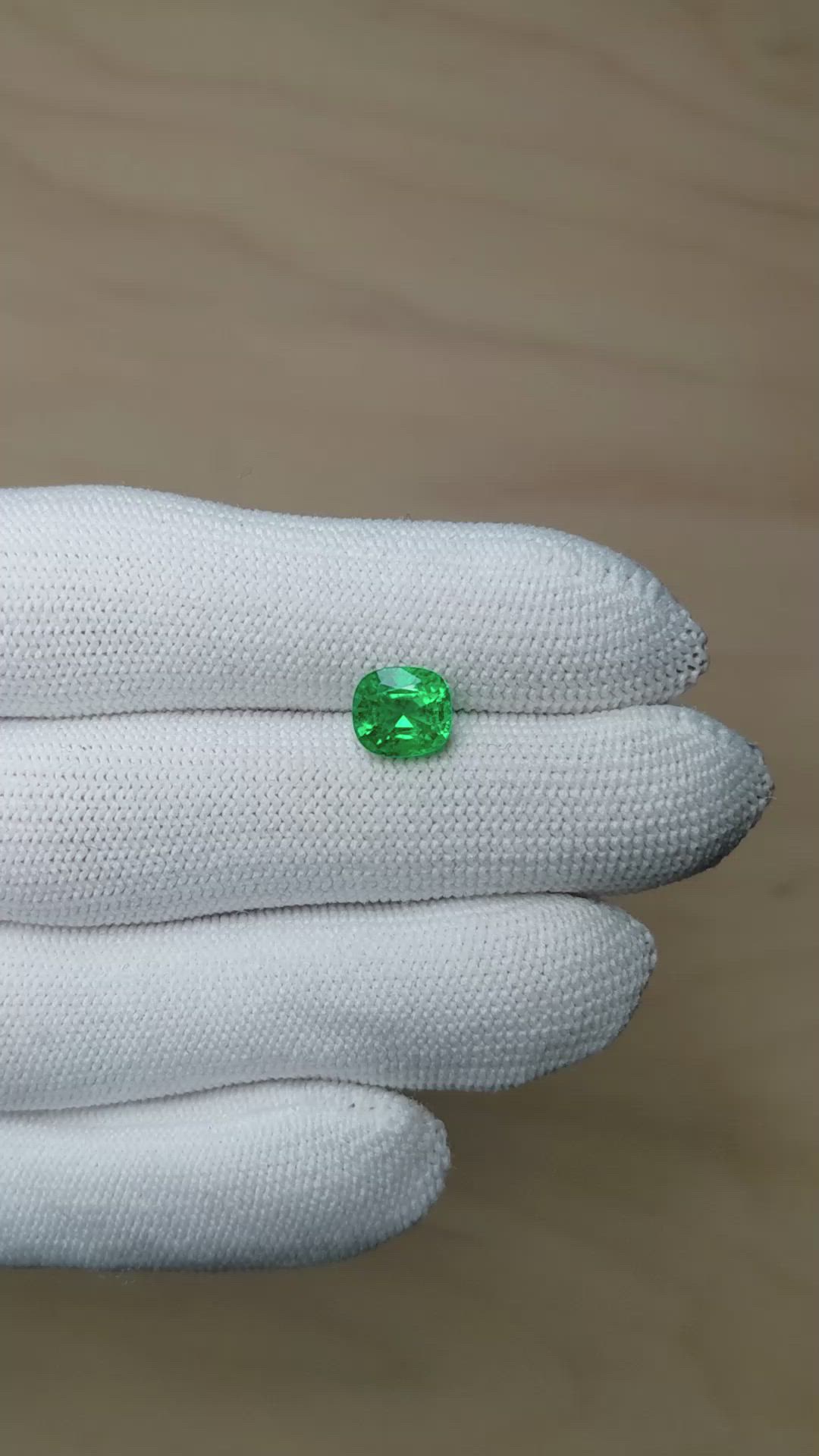 1.82 Ct. Emerald from Zambia Size Video