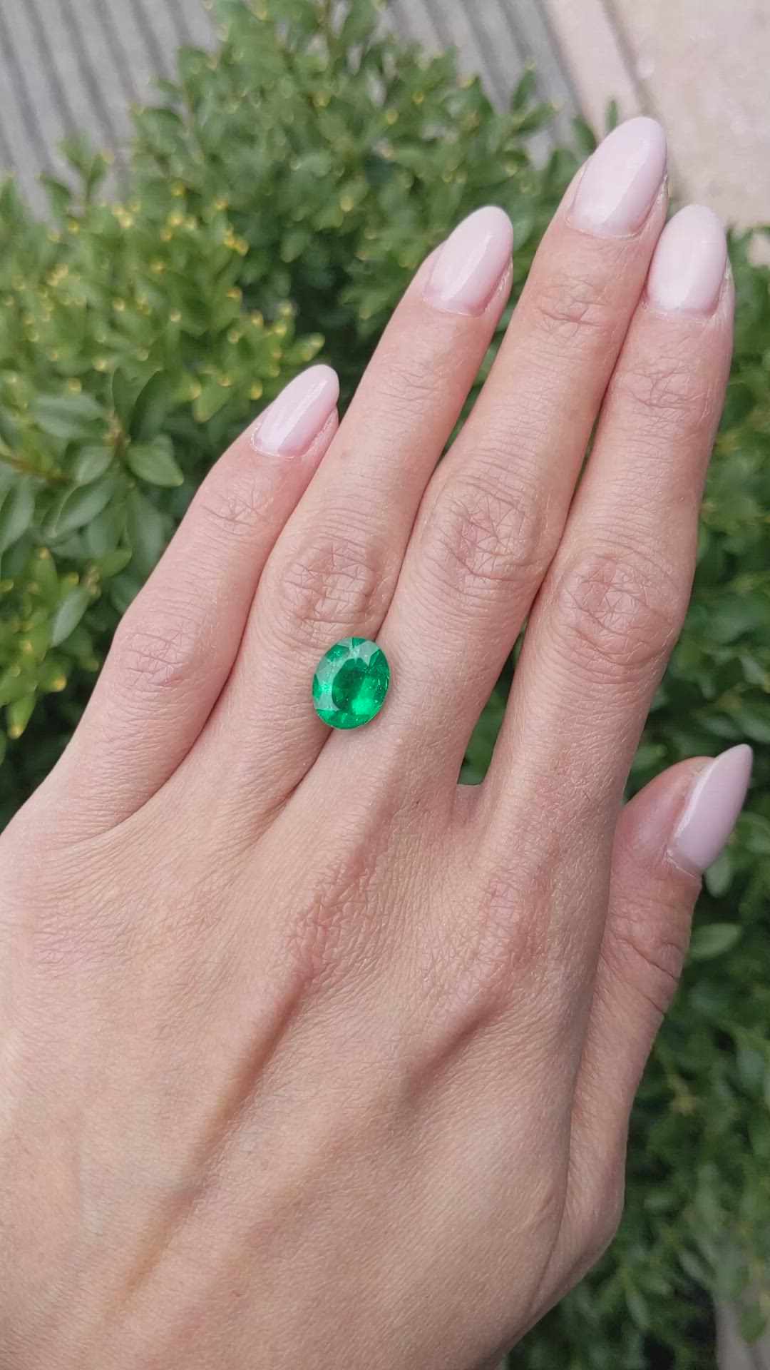 3.15 Ct. Emerald from Zambia Size Video