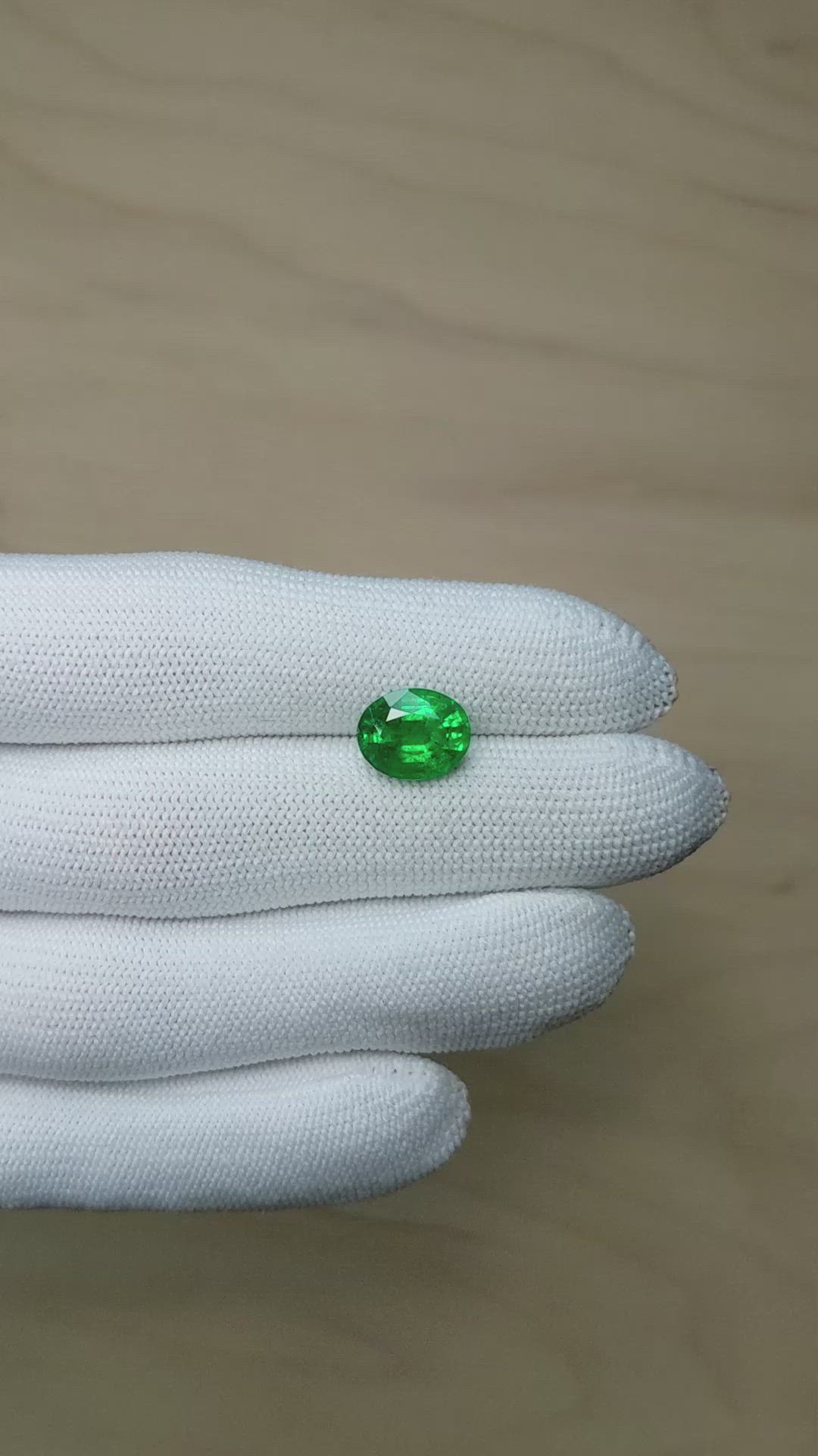 3.15 Ct. Emerald from Zambia Size Video