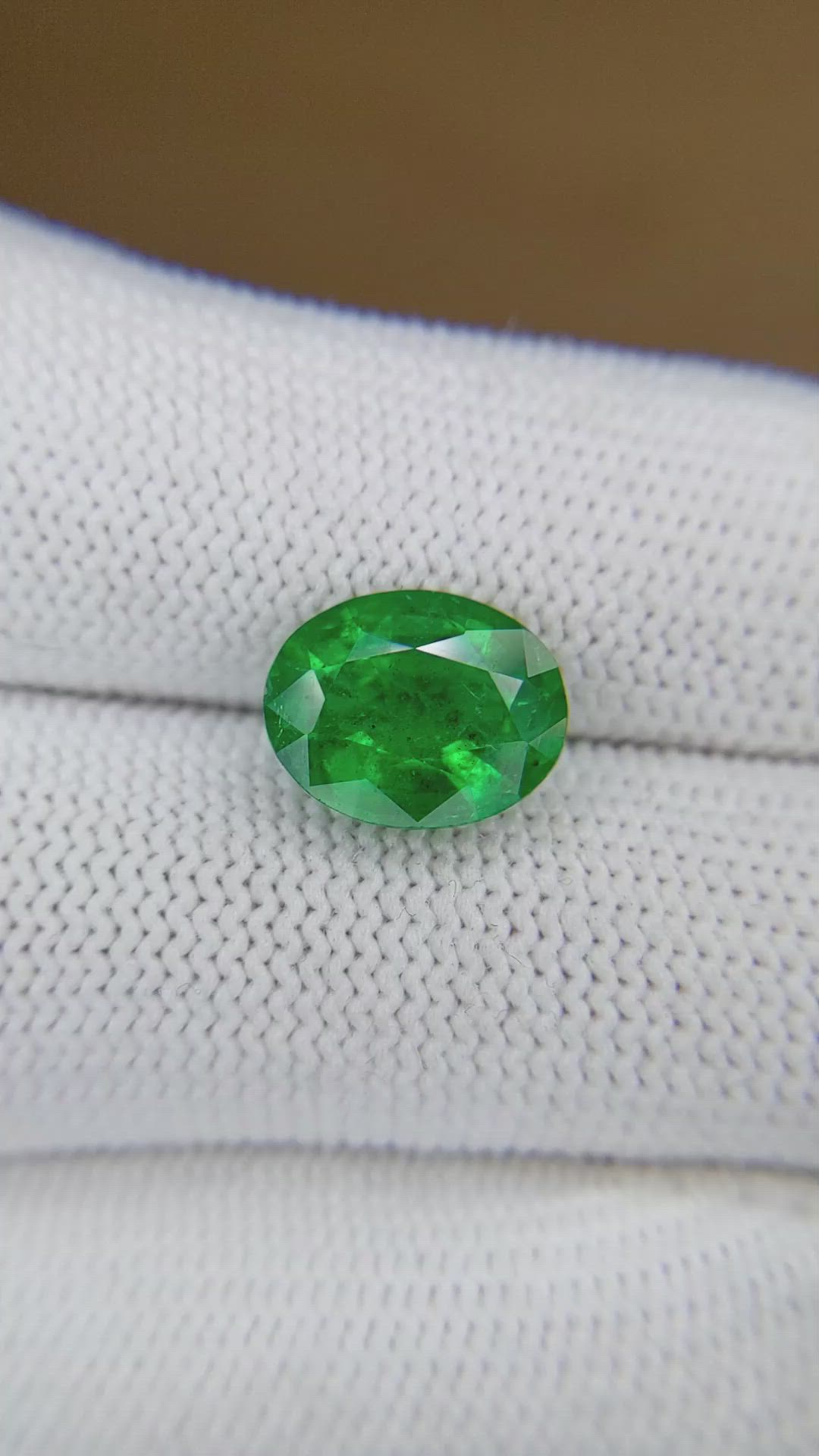 3.15 Ct. Emerald from Zambia Size Video