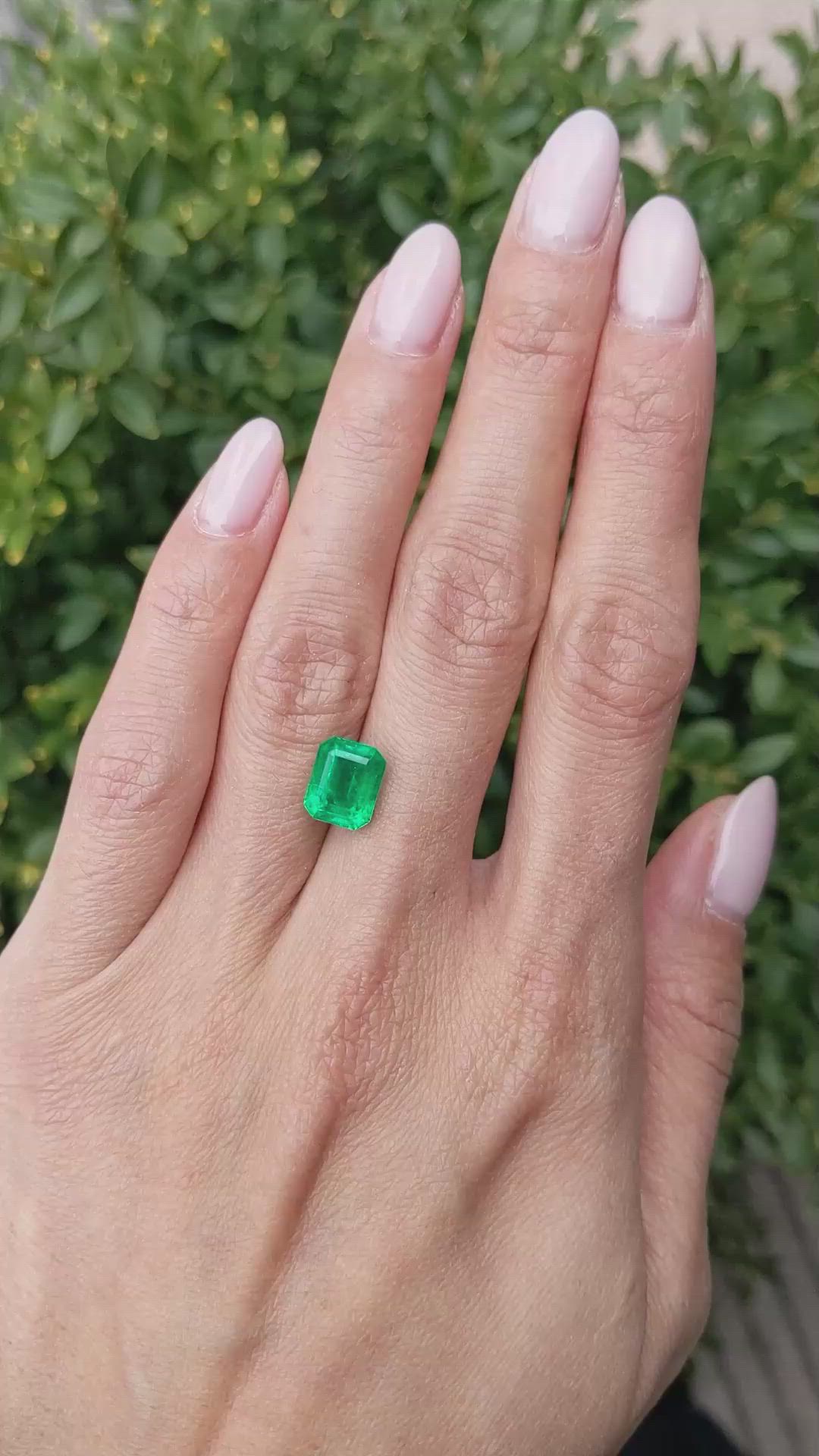 2.97 Ct. Emerald from Zambia Size Video