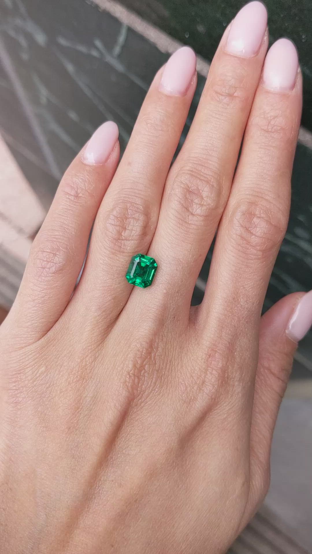 2.09 Ct. Emerald from Zambia Size Video