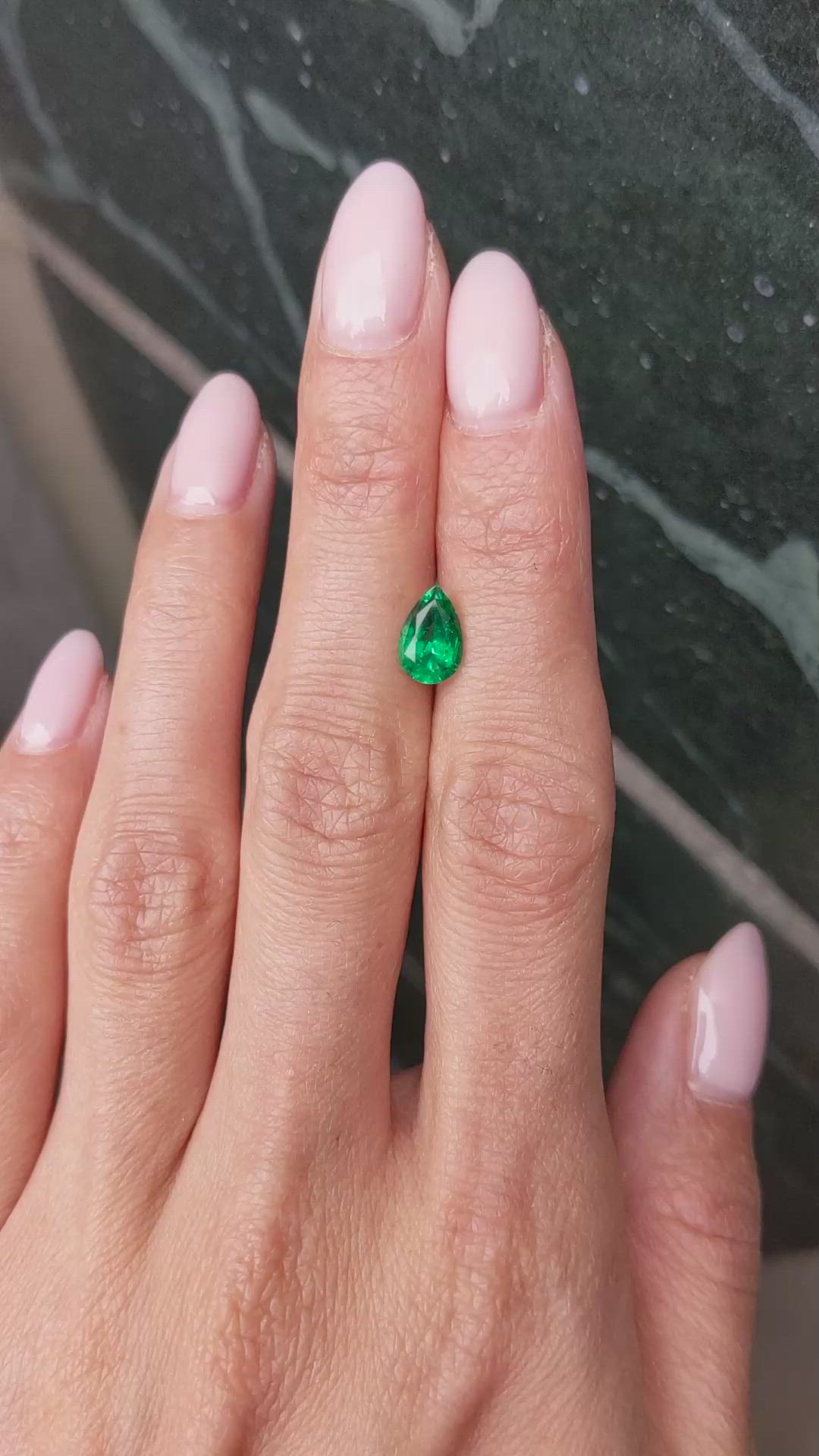 1.17 Ct. Emerald from Zambia Size Video