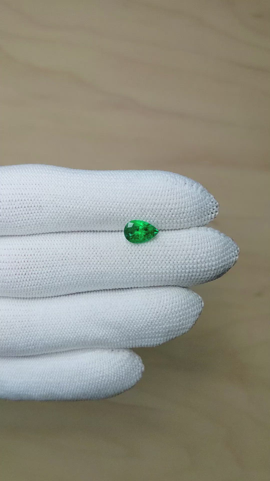 1.17 Ct. Emerald from Zambia Size Video