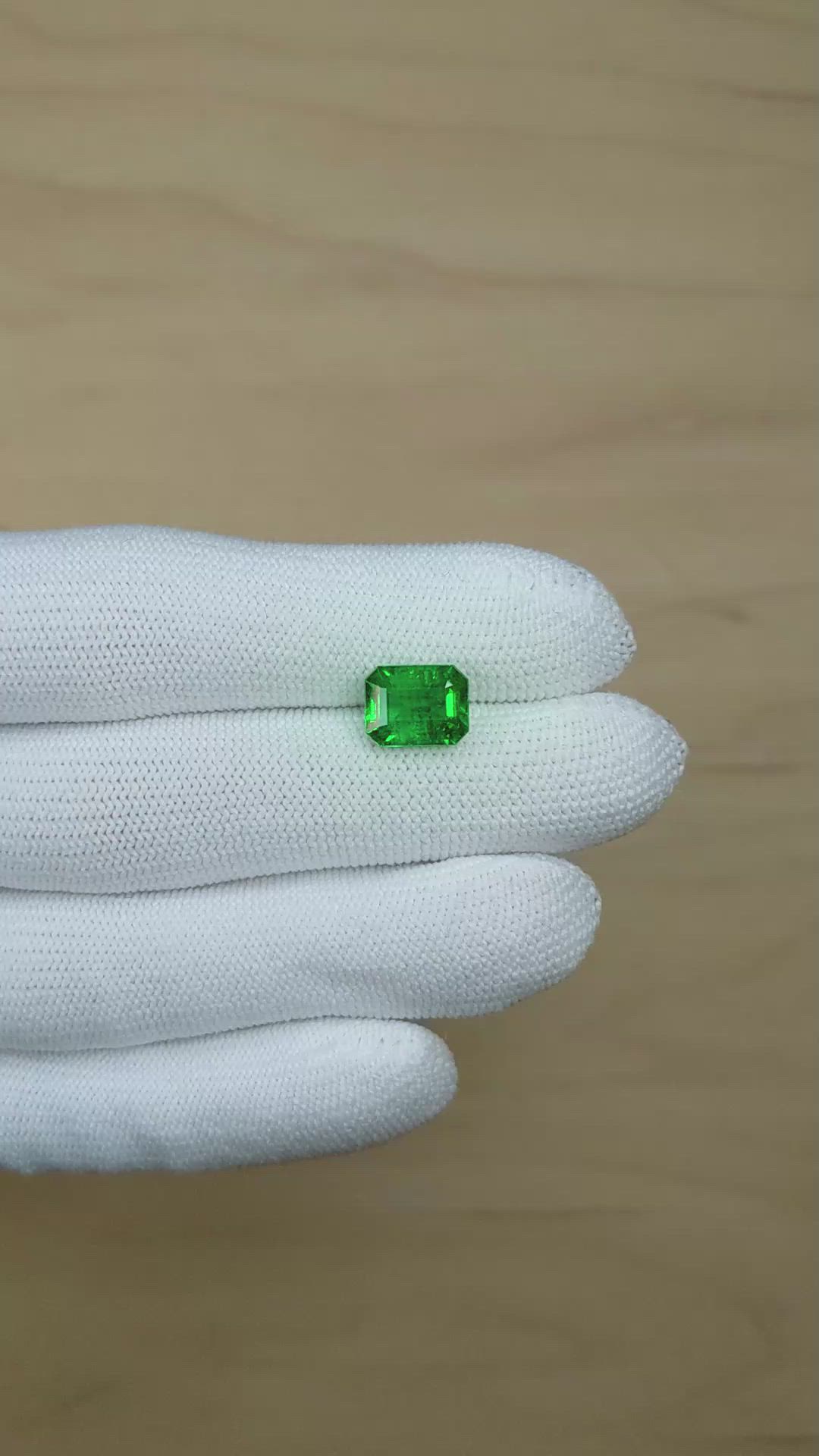 3.15 Ct. Emerald from Zambia Size Video