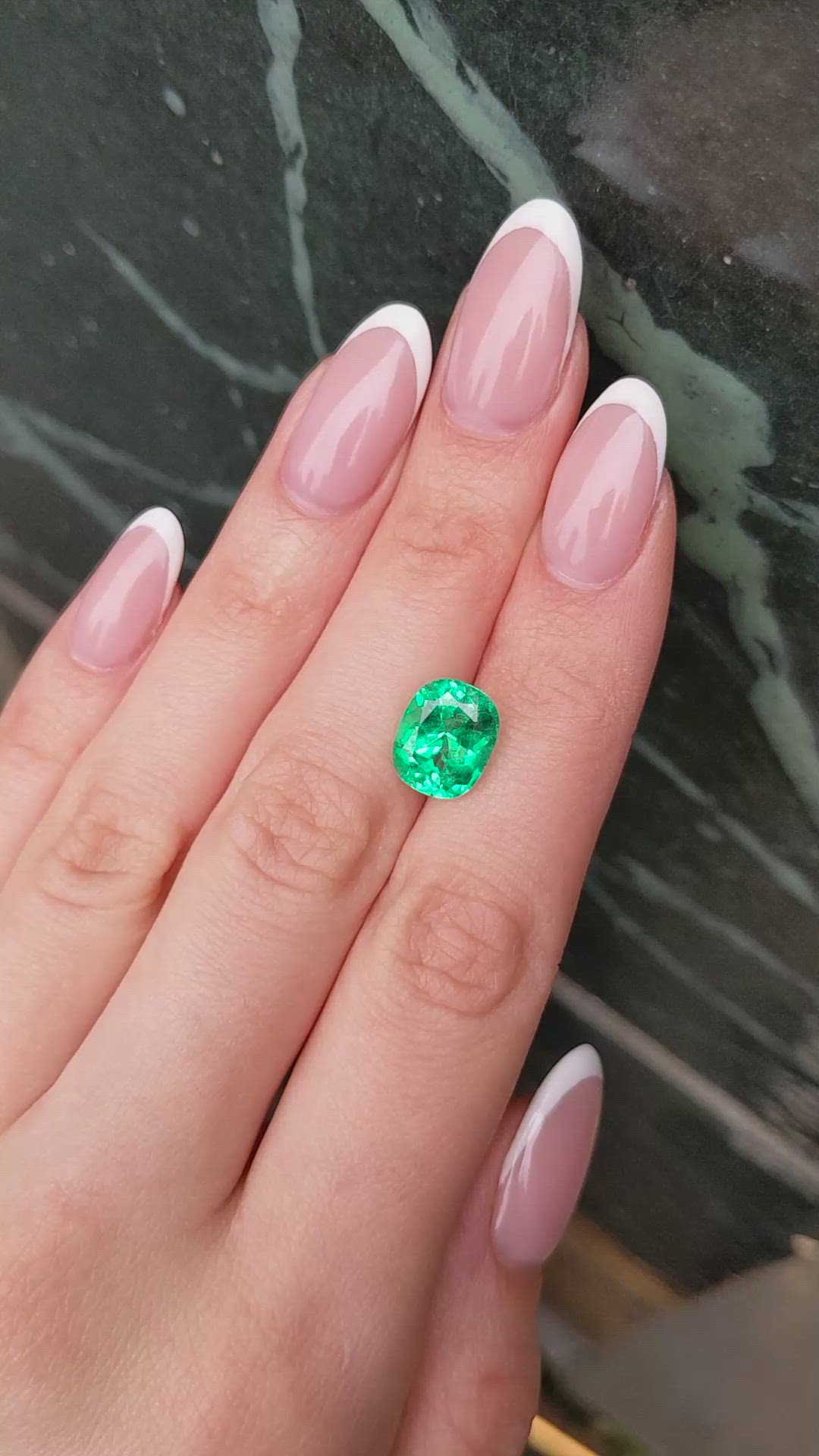 3.96 Ct. Emerald from Colombia Size Video