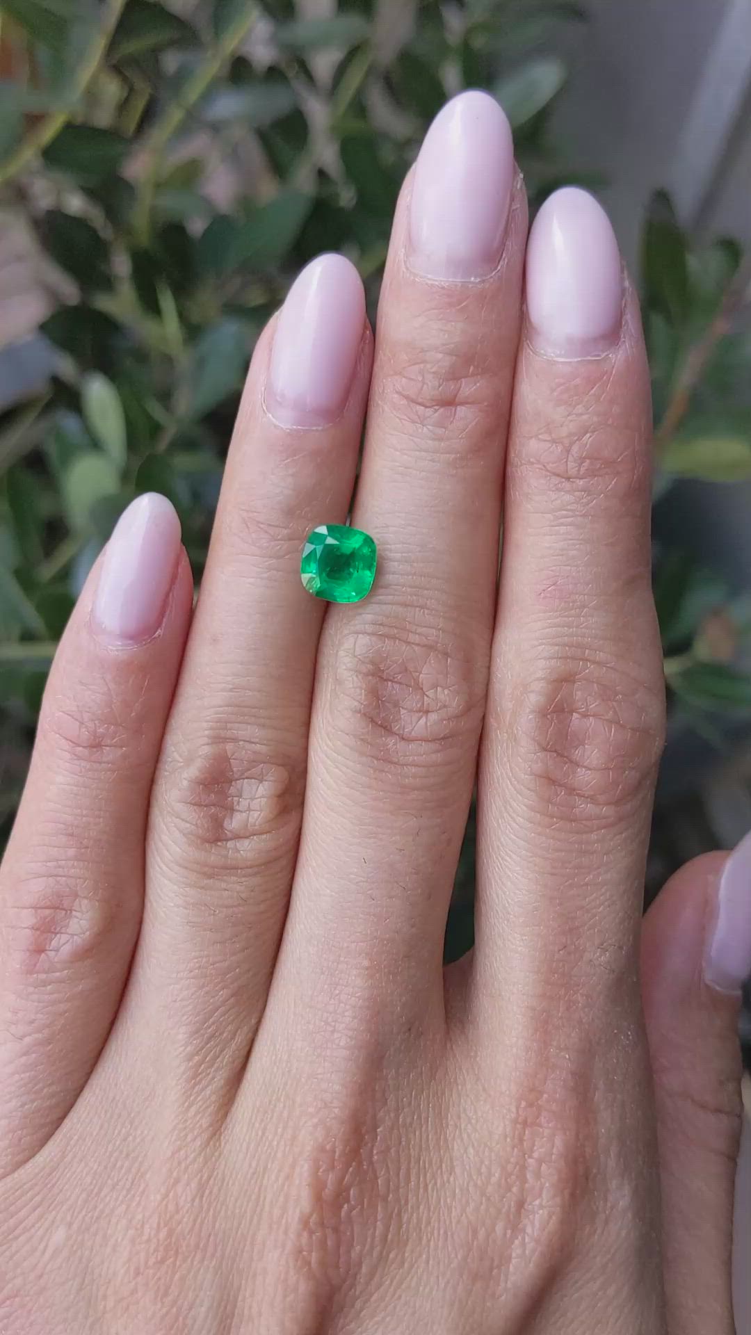 1.66 Ct. Emerald from Zambia Size Video