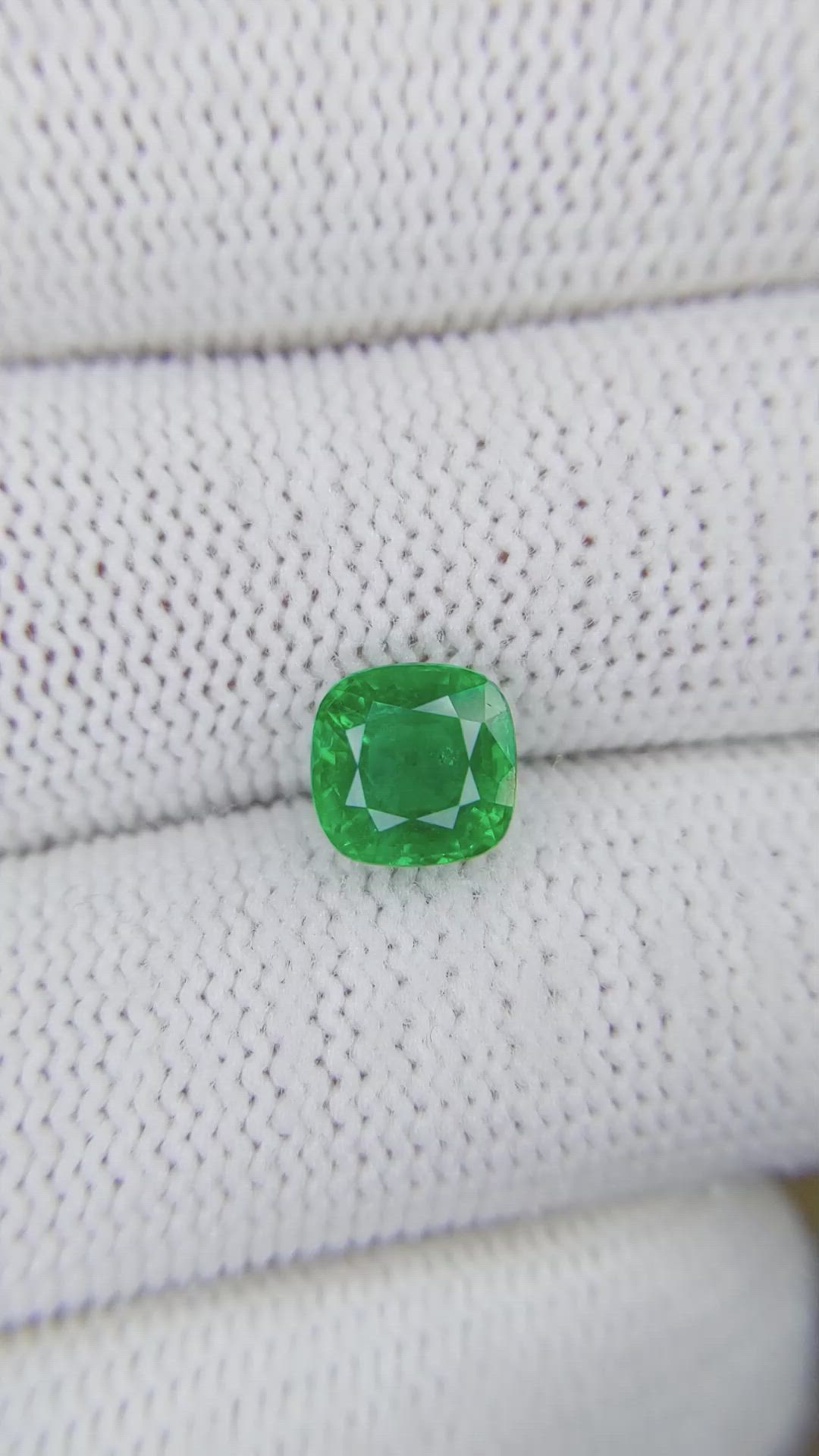 1.66 Ct. Emerald from Zambia Size Video