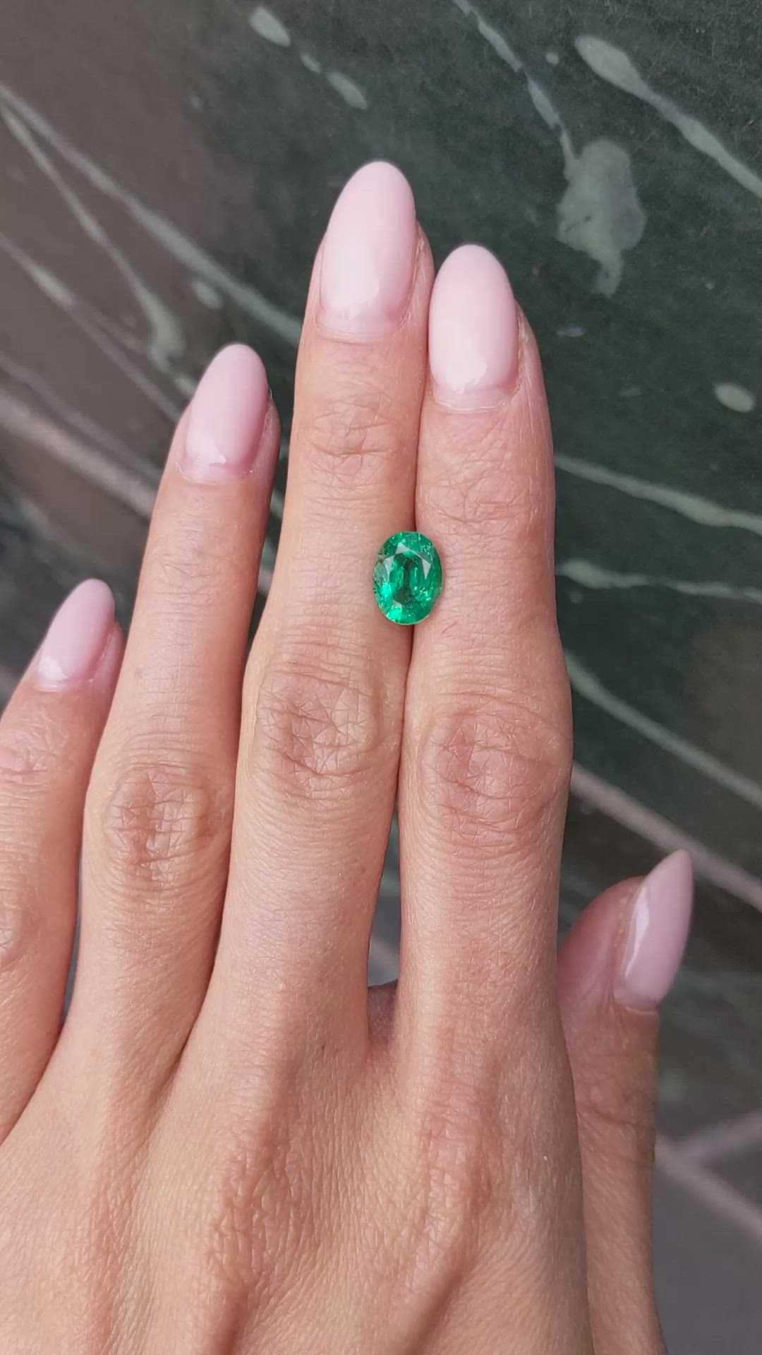 1.68 Ct. Emerald from Zambia Size Video