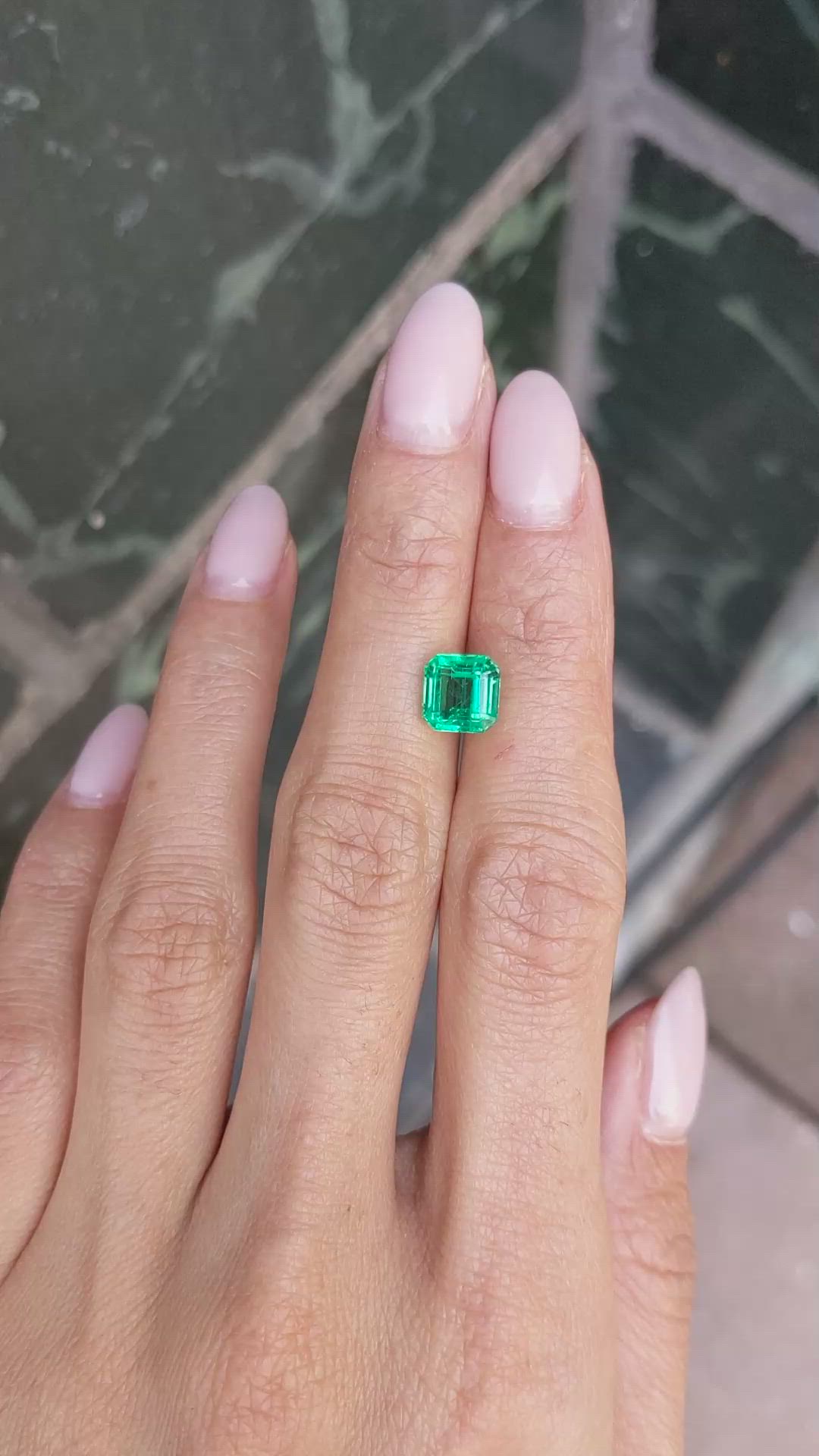 2.09 Ct. Emerald from Zambia Size Video