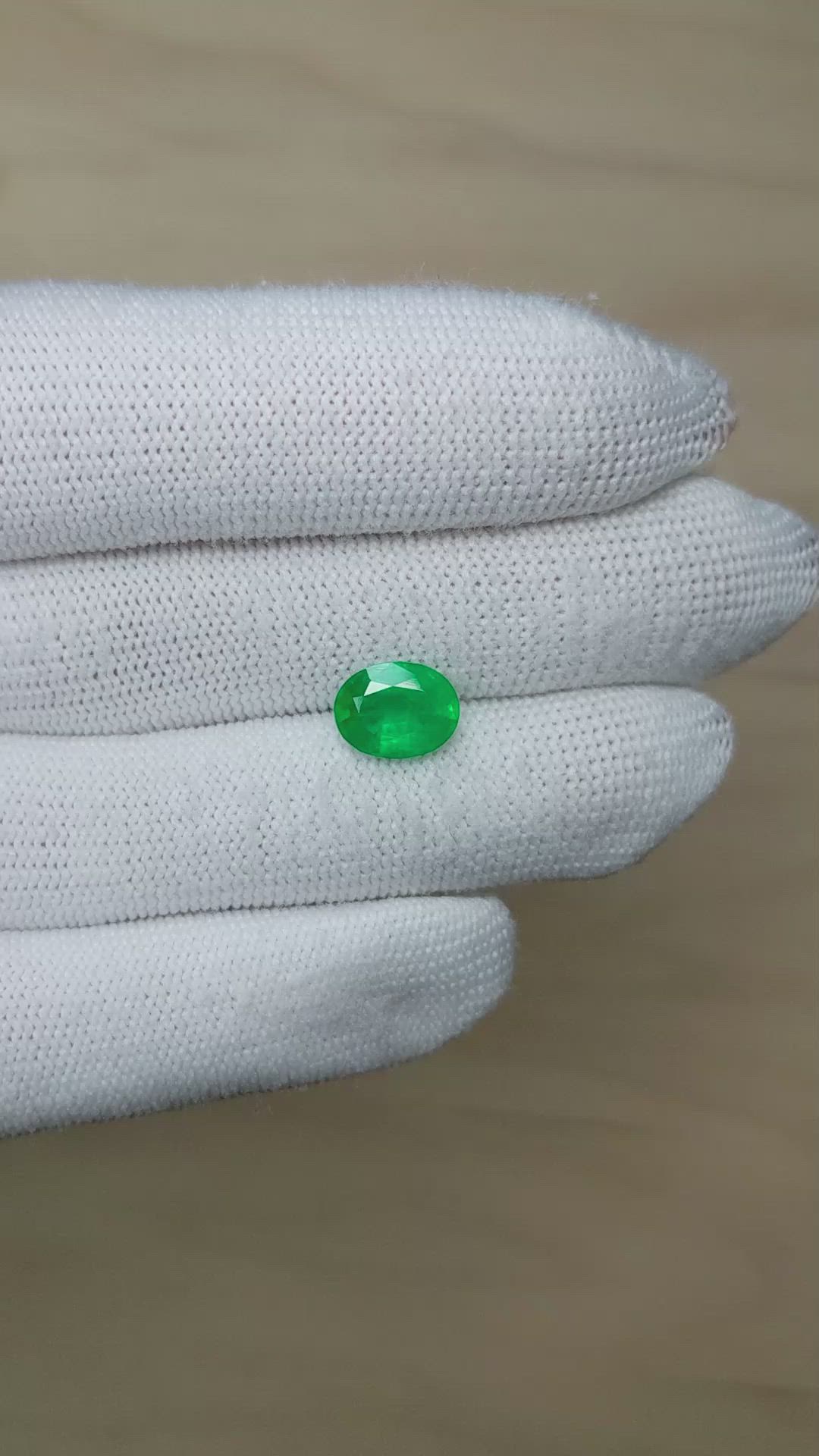 2.30 Ct. Emerald from Zambia Size Video