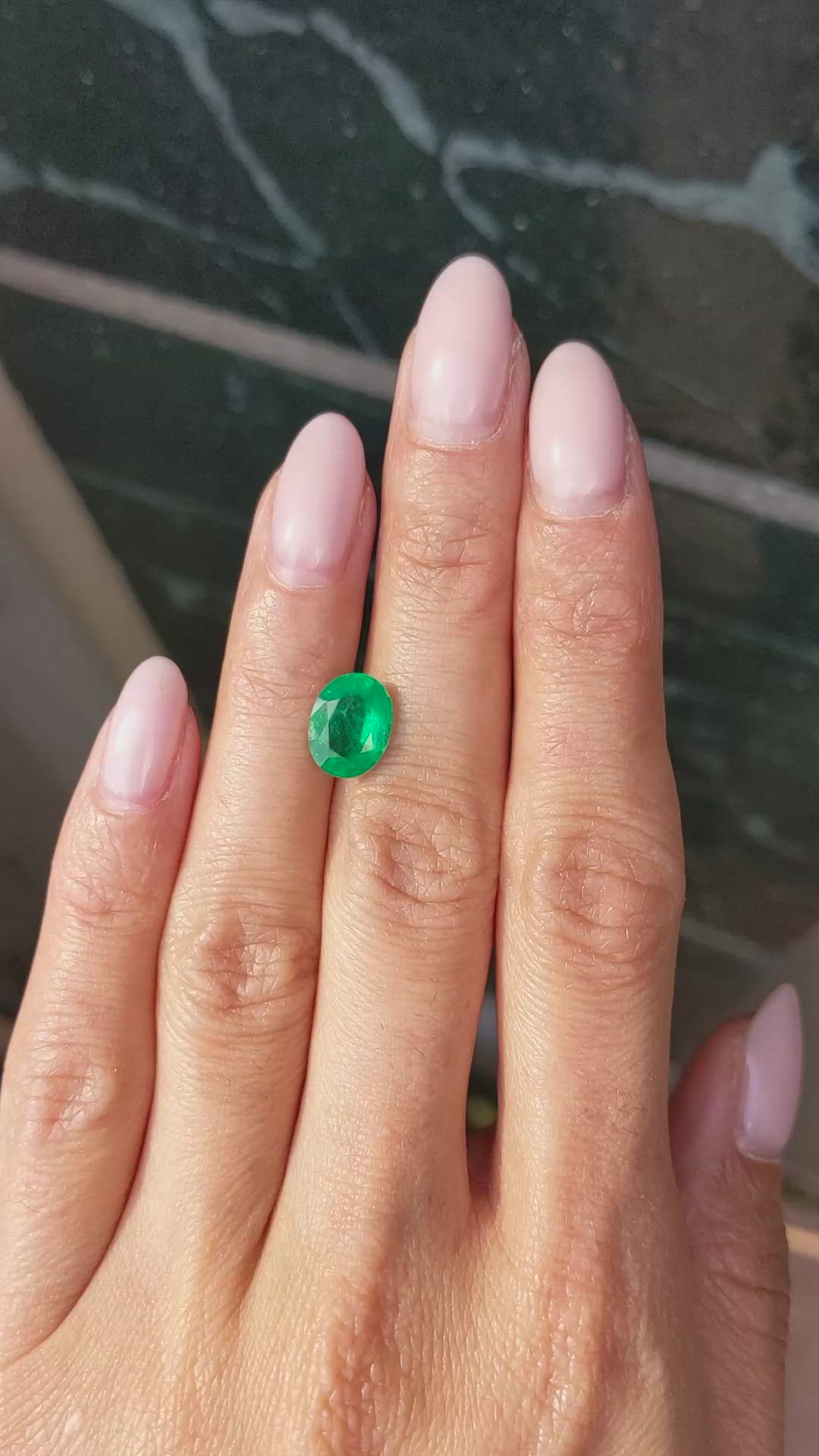 2.30 Ct. Emerald from Zambia Size Video