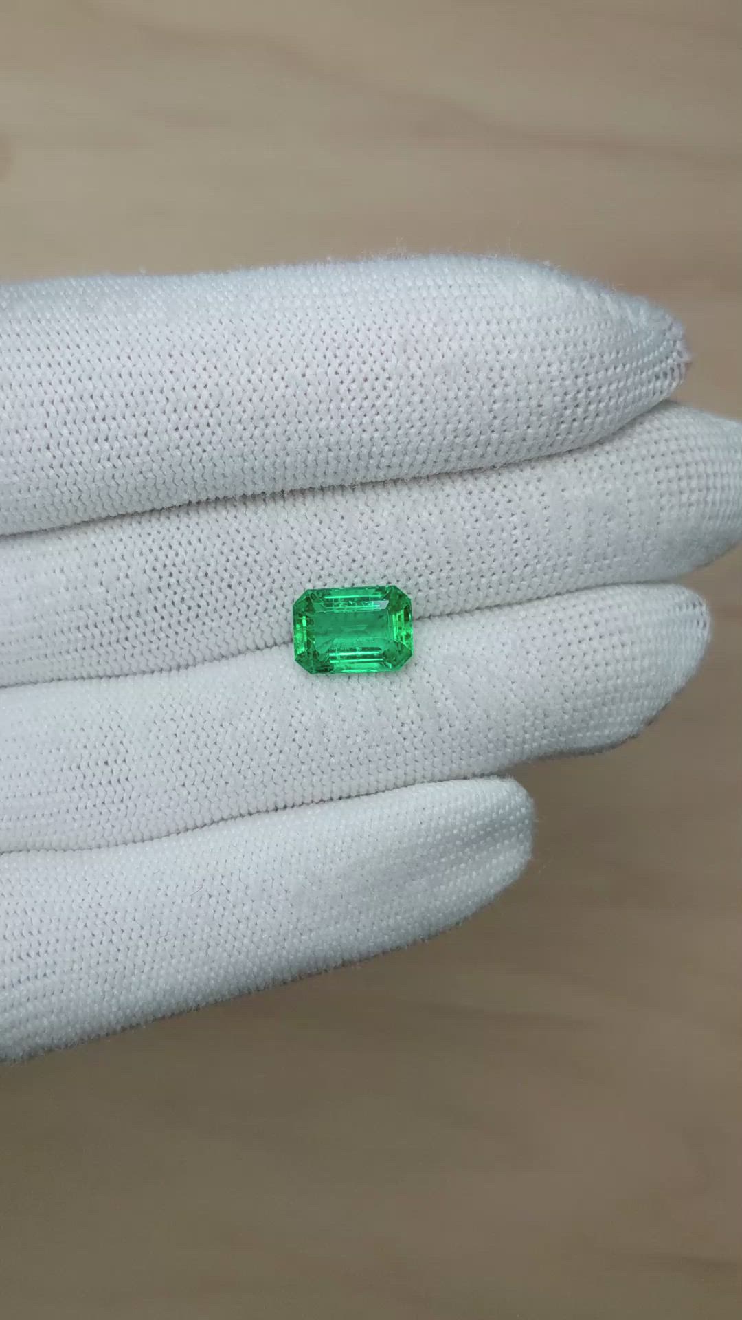 3.15 Ct. Emerald from Zambia Size Video